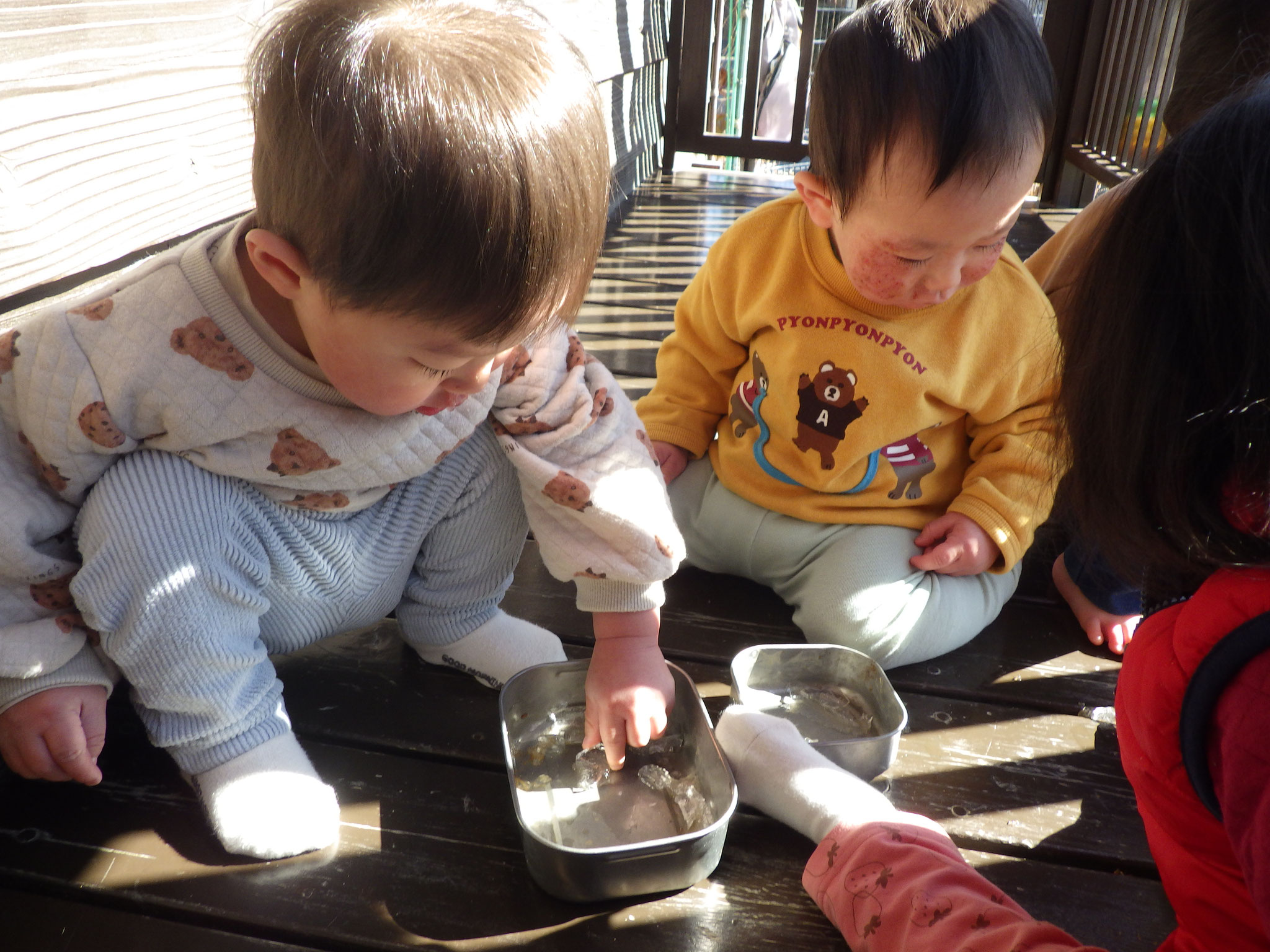 やまぐみさんが作った氷！！つめた～い！！