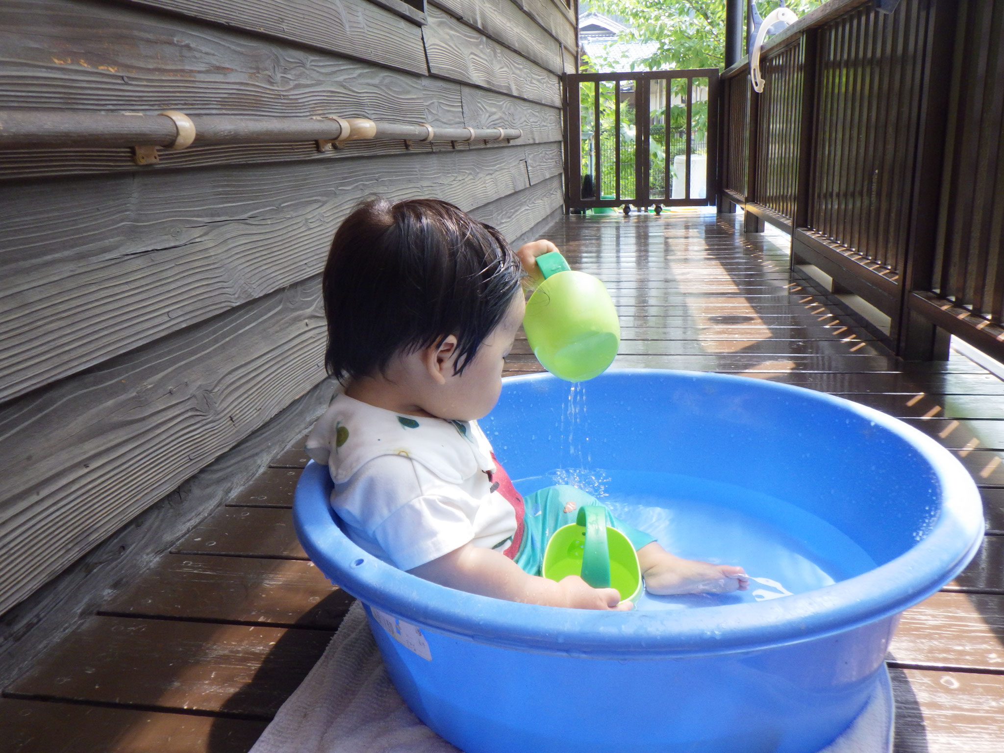 水あそびたのしいね