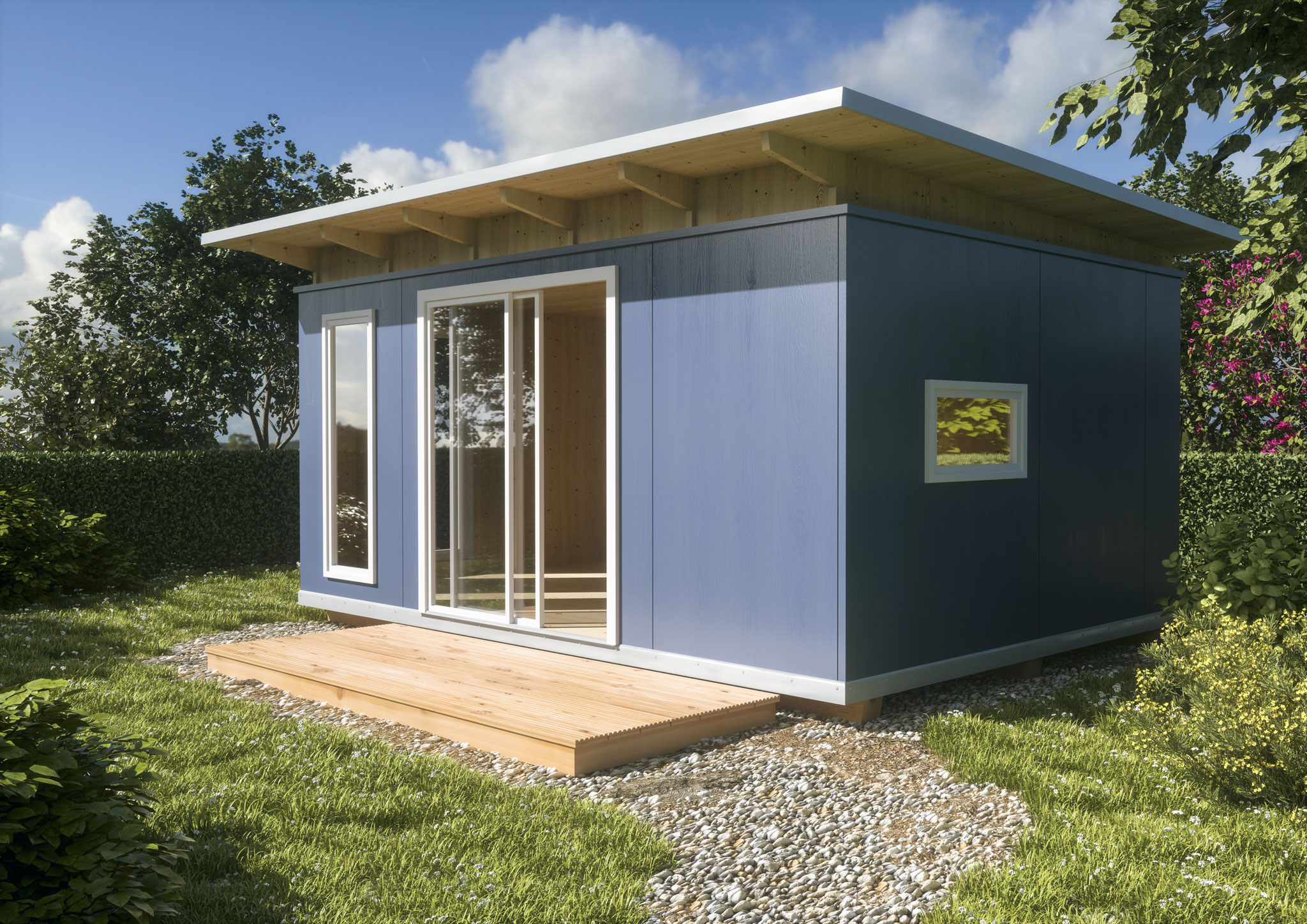 Hochwertige Gartenlaube schnell gebaut - ZweitHaus GmbH