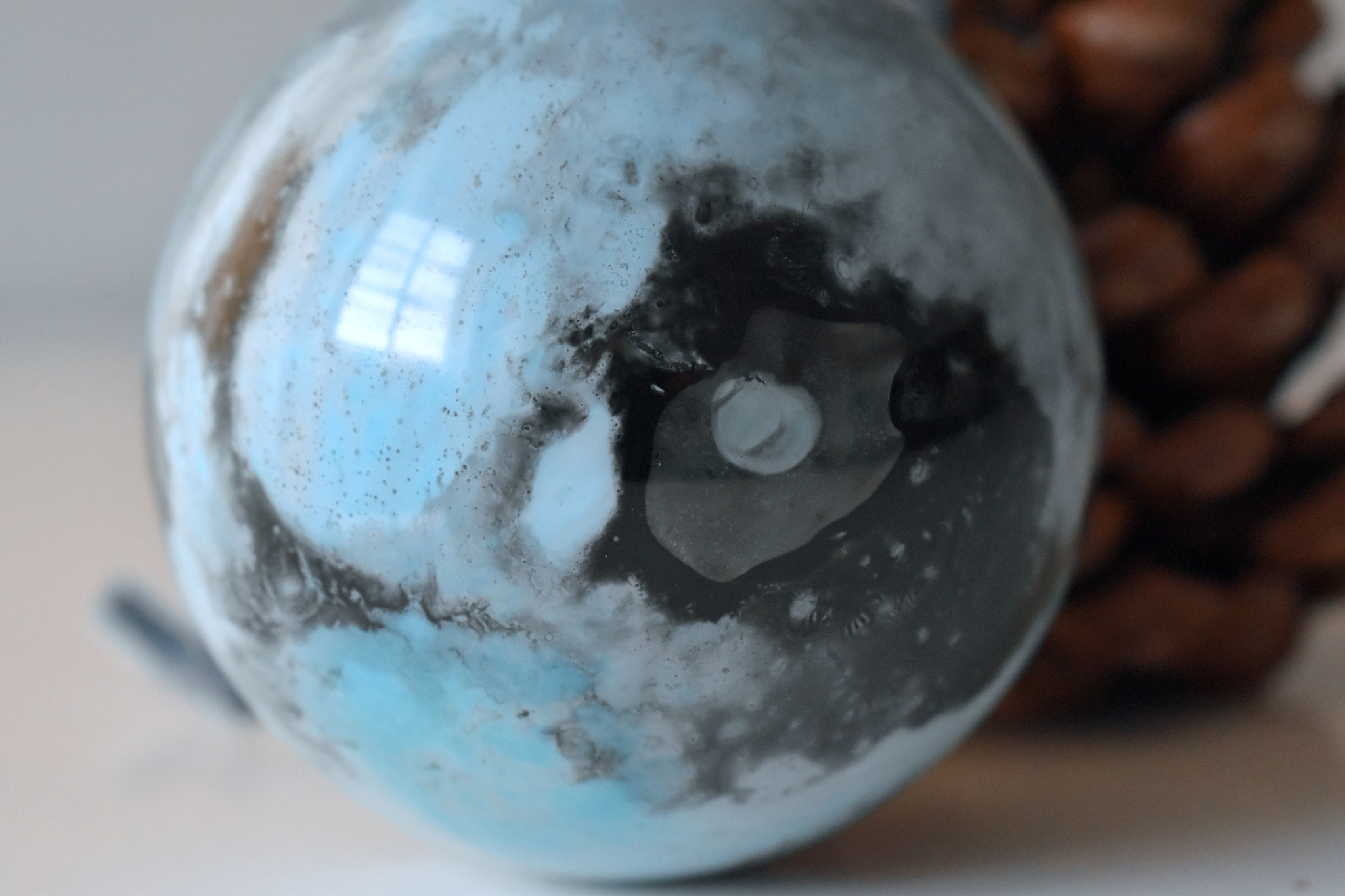 "Winter Fog" glass Christmas ornament, ∅ 8 cm € 39.- SOLD