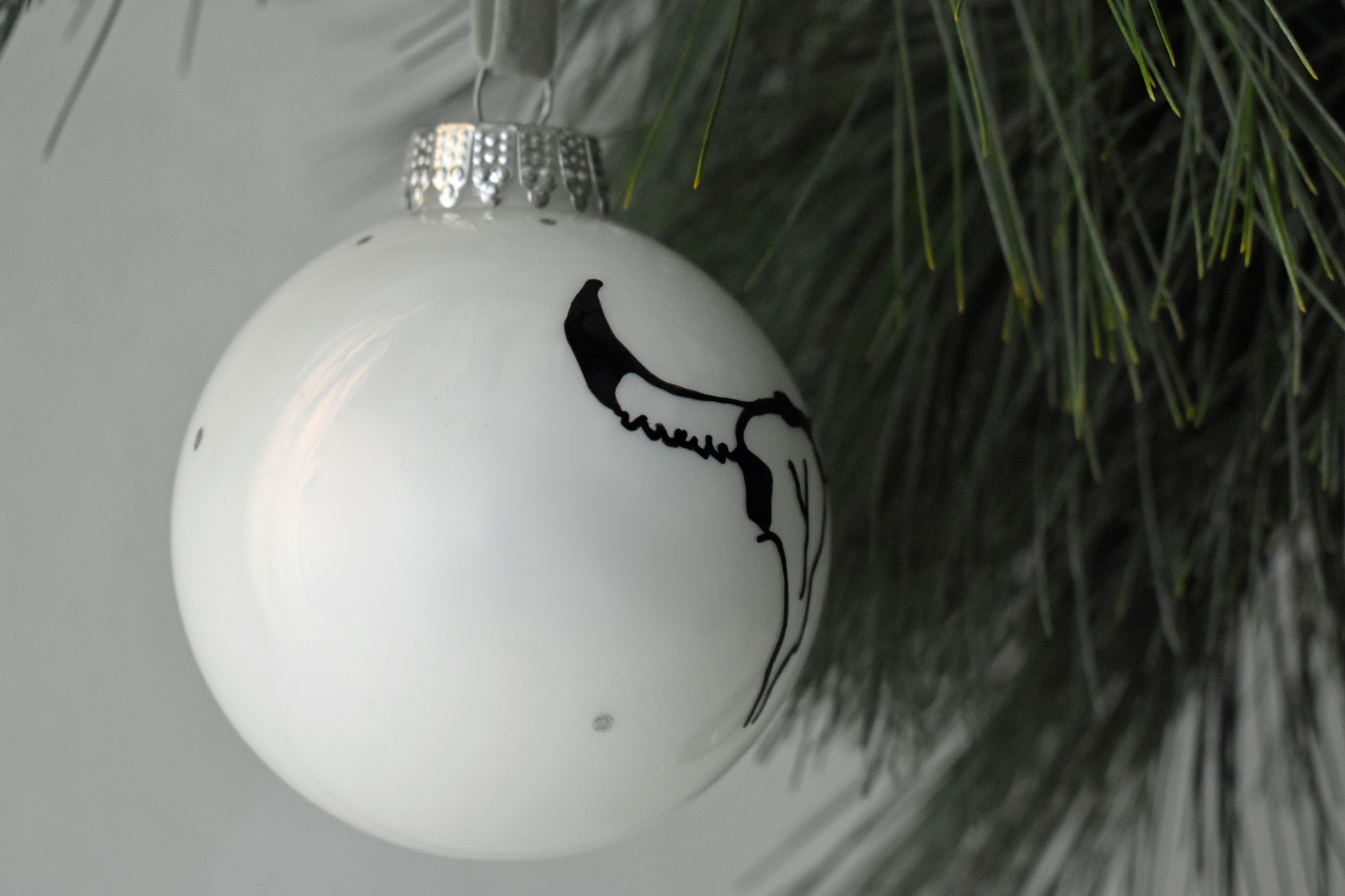 SOLD "Jack" glass Christmas ornament, ∅ 8 cm € 24,90