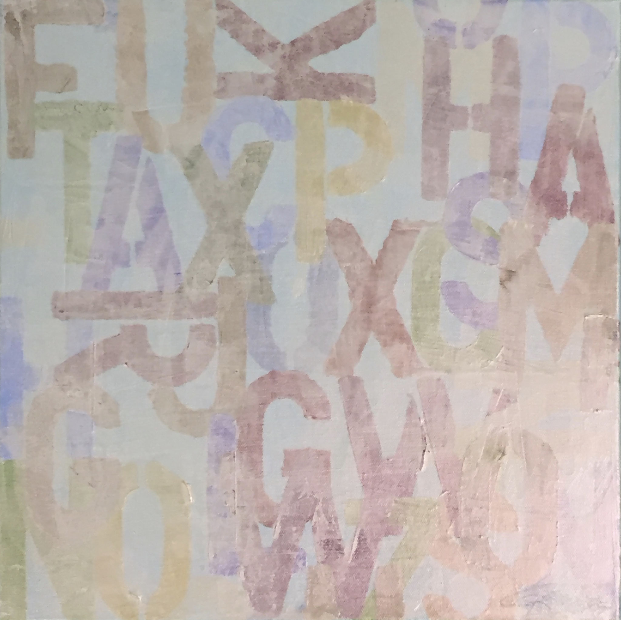 "SOME NEWS" 2018 Acryl / Holz 40x40x7