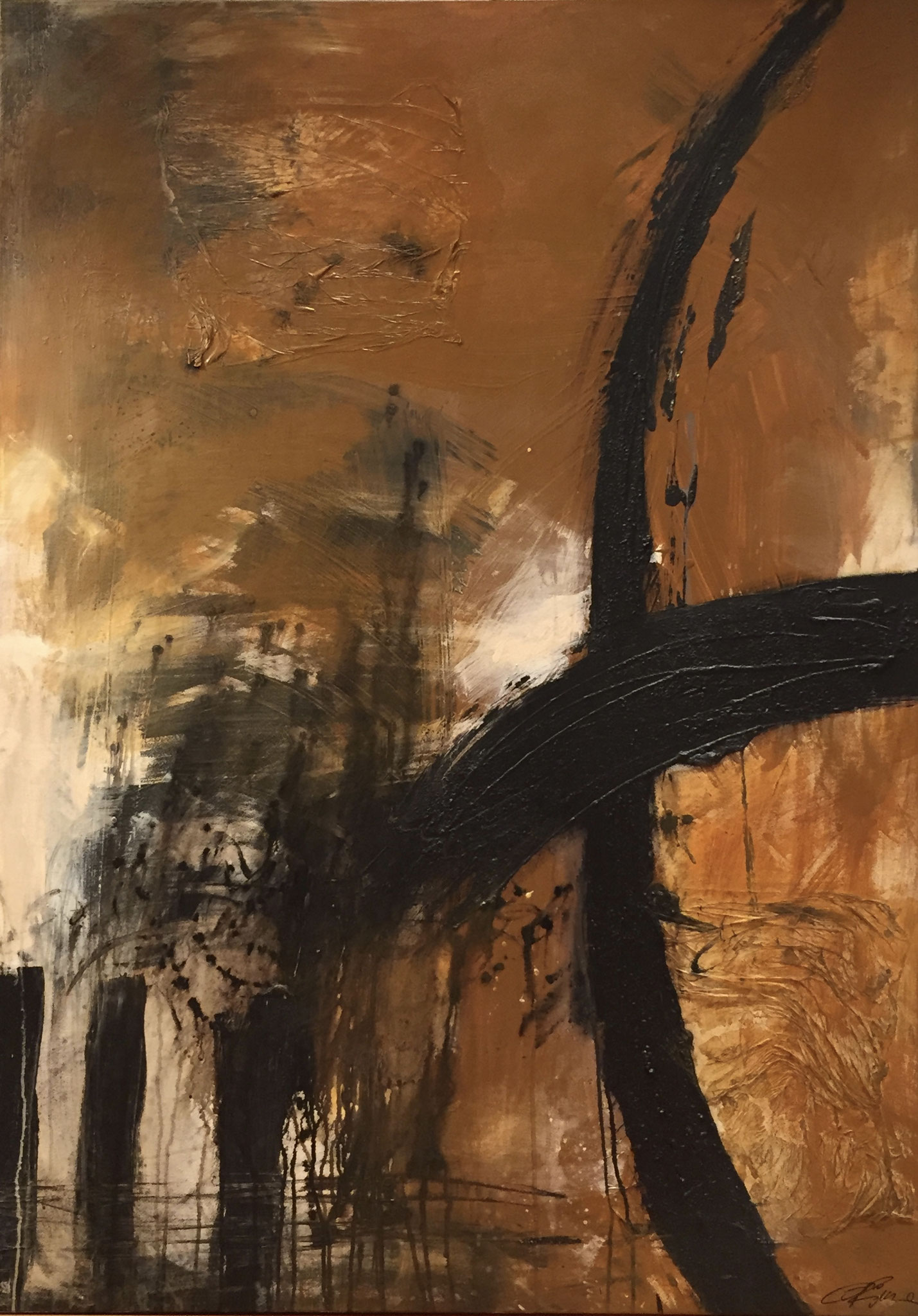 "STRONG" 2018 140  Acryl/Mischtechnik 140x100