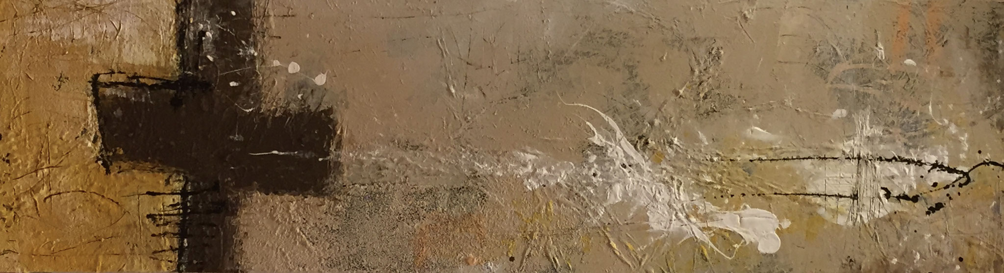"MY WAY" 2018 Acryl/Mischtechnik 120x40
