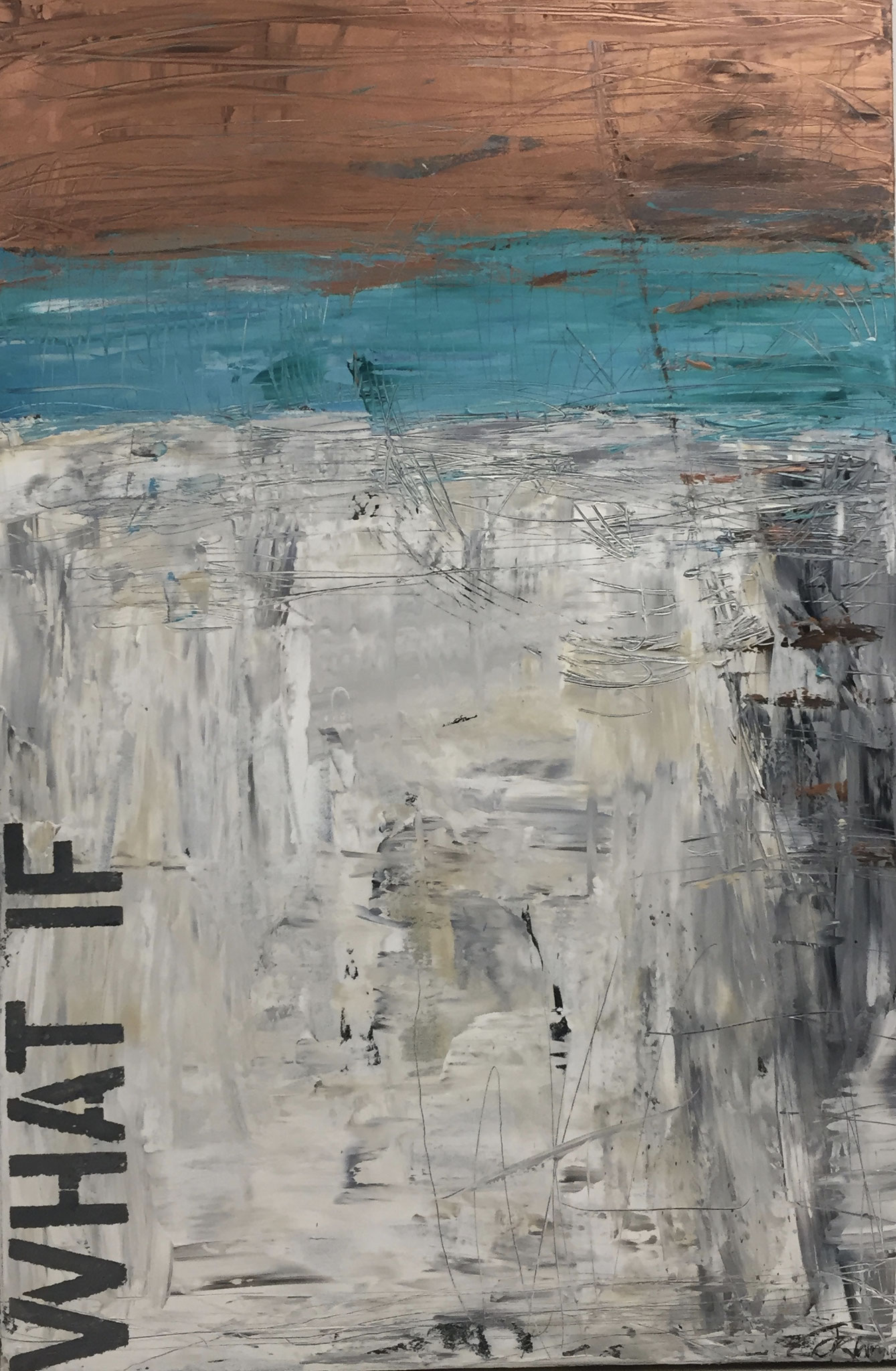 "WHAT IF" 2018 Acryl / Leinwand 2018