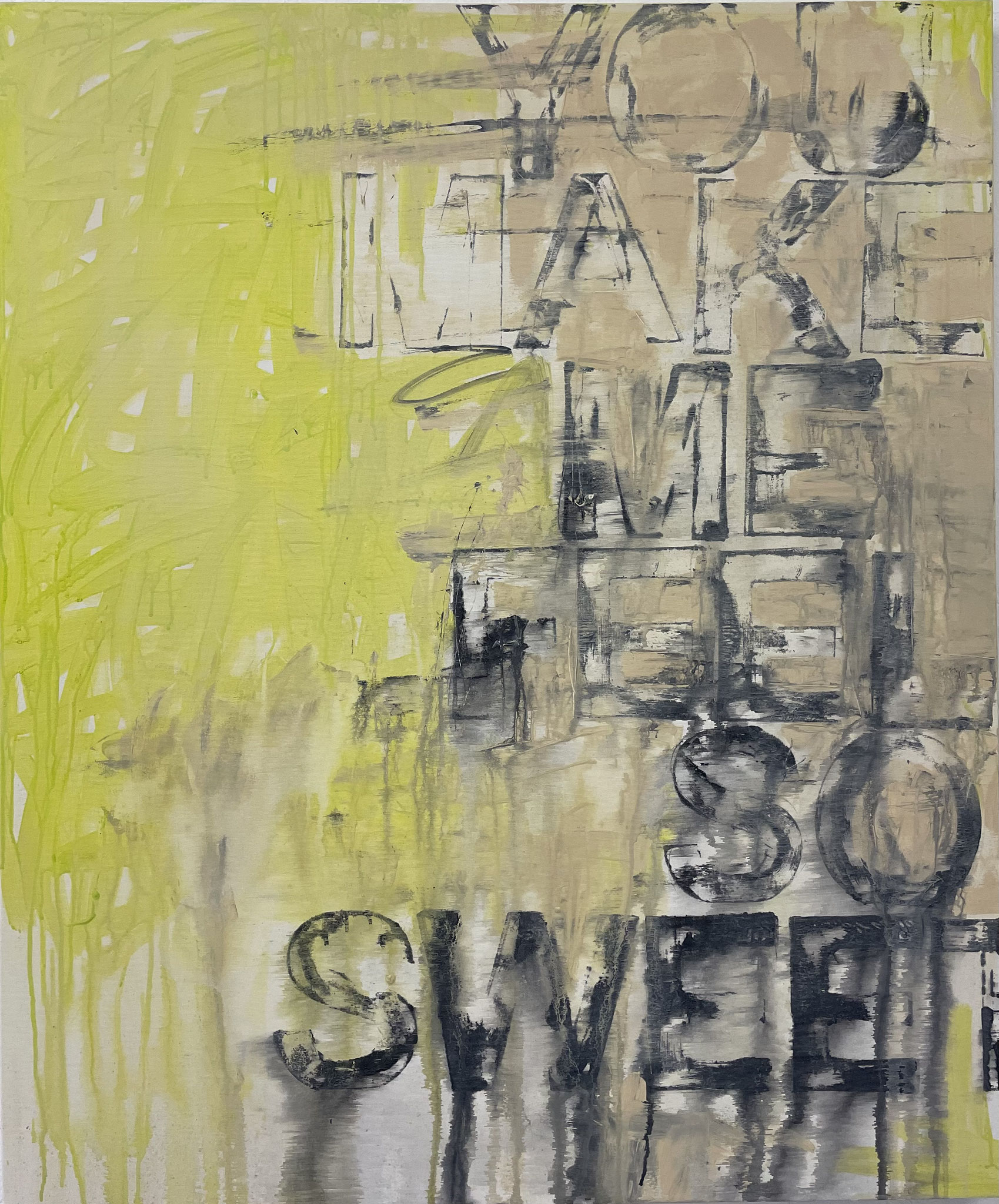 "YOU MAKE ME FEEL SO SWEET" 2024 Acryl / Leinwand 120x100