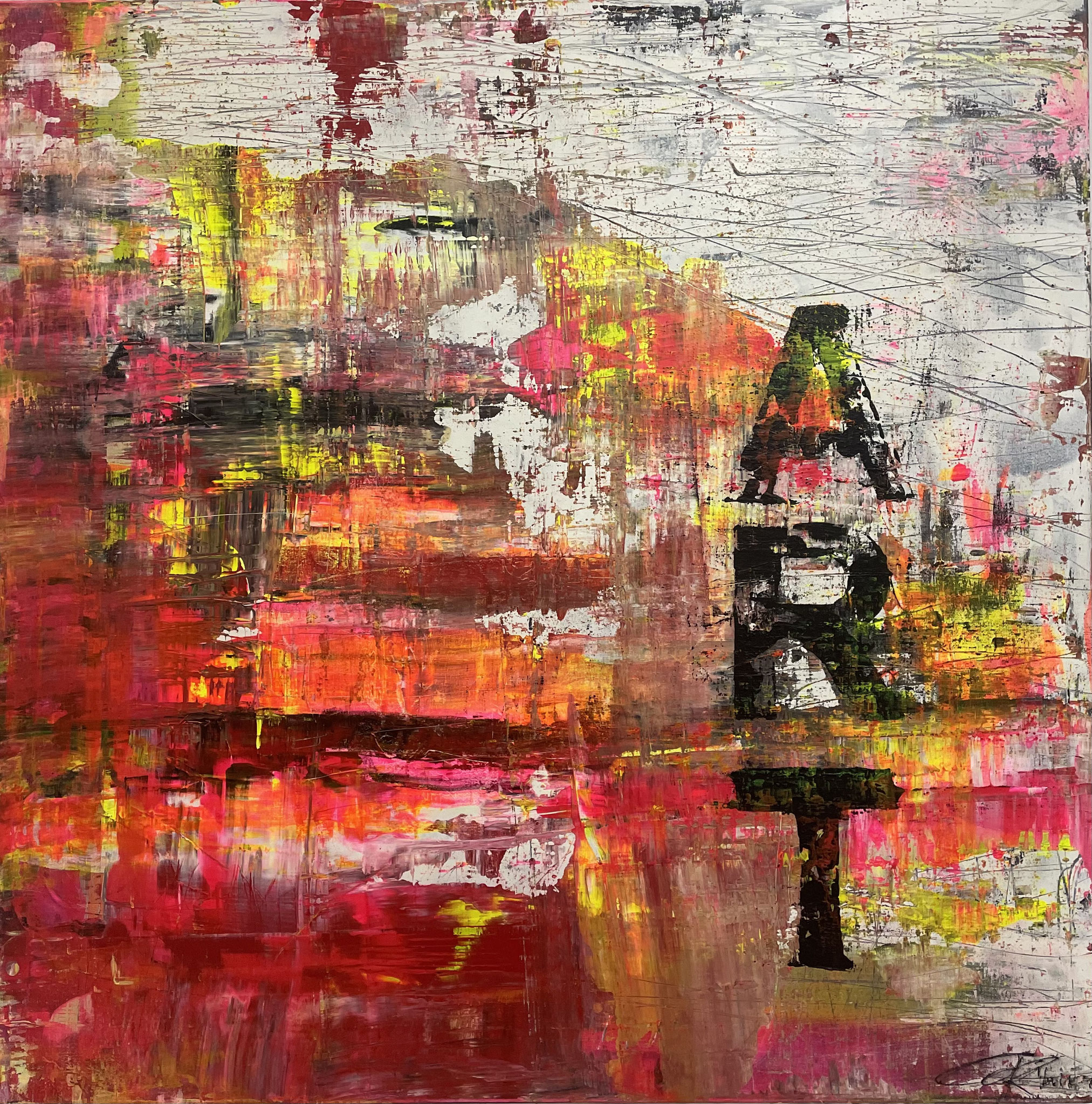"THE POWER OF ART" 2024 Acryl 100x100