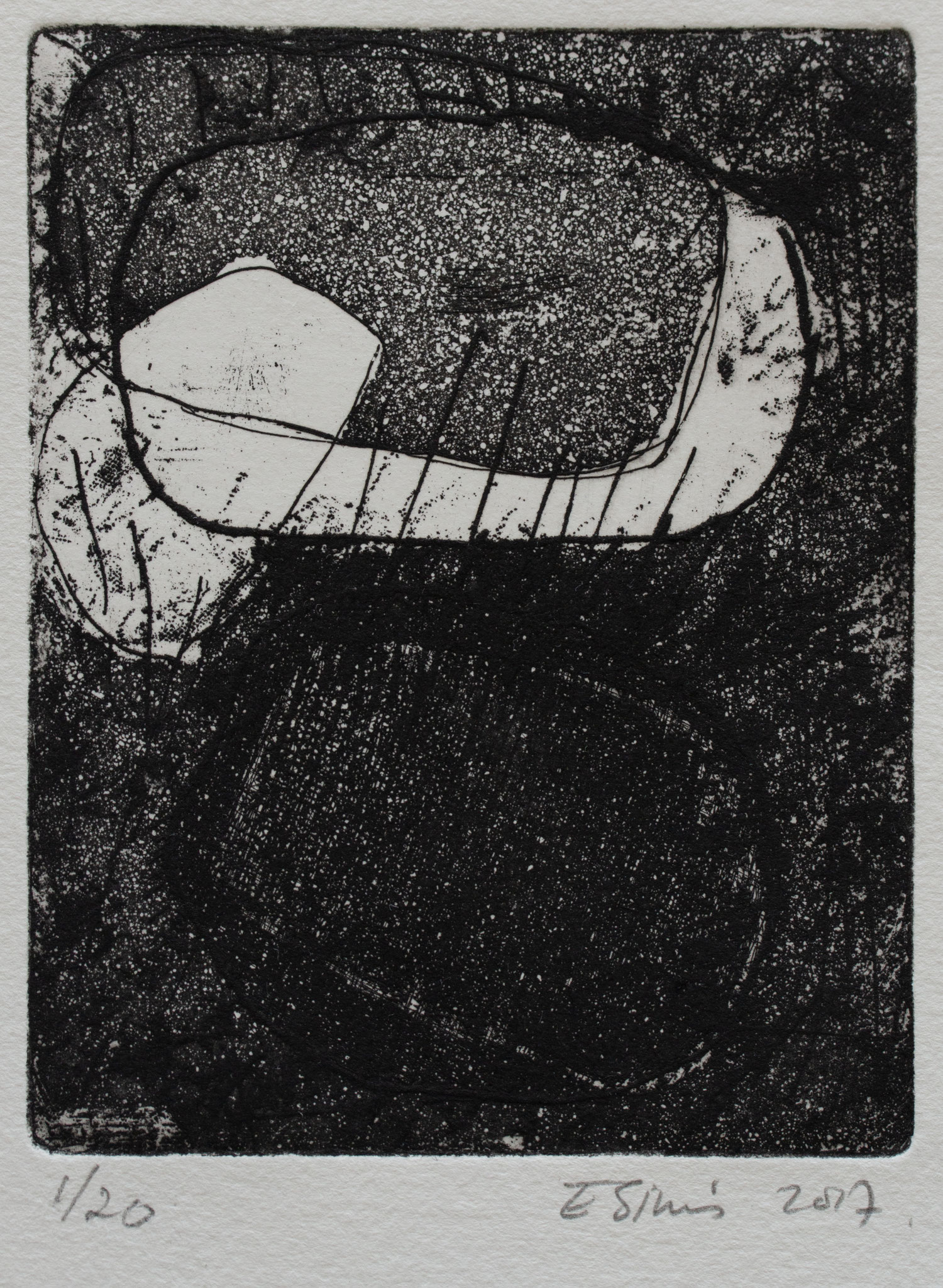 Aquatint, droge naald 2017