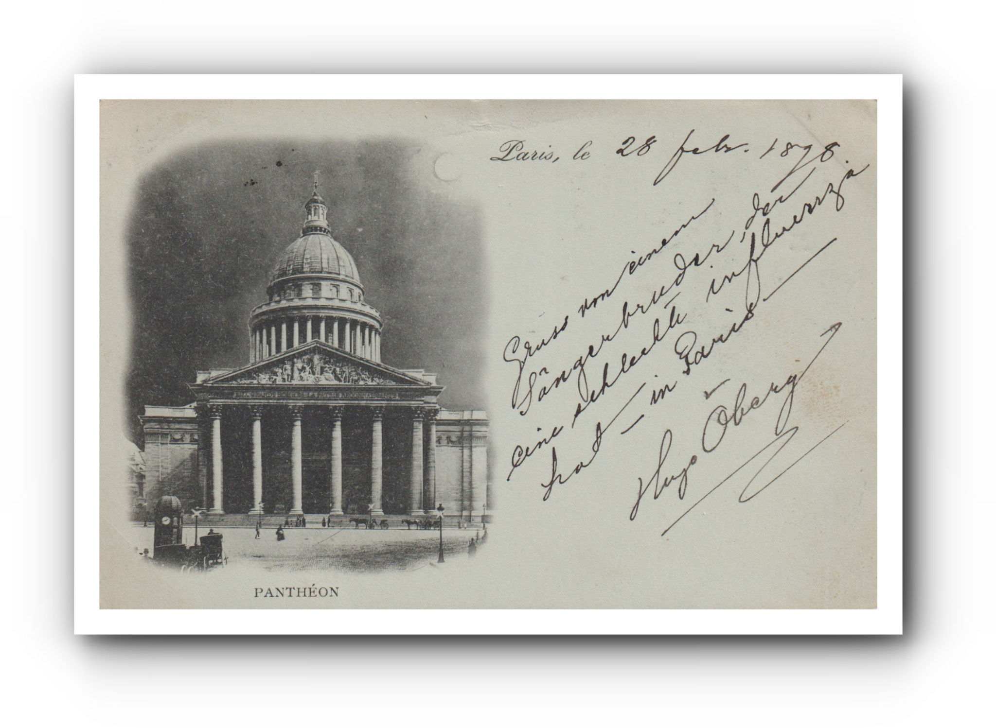 - Panthéon - PARIS  - 03.03.1898 -