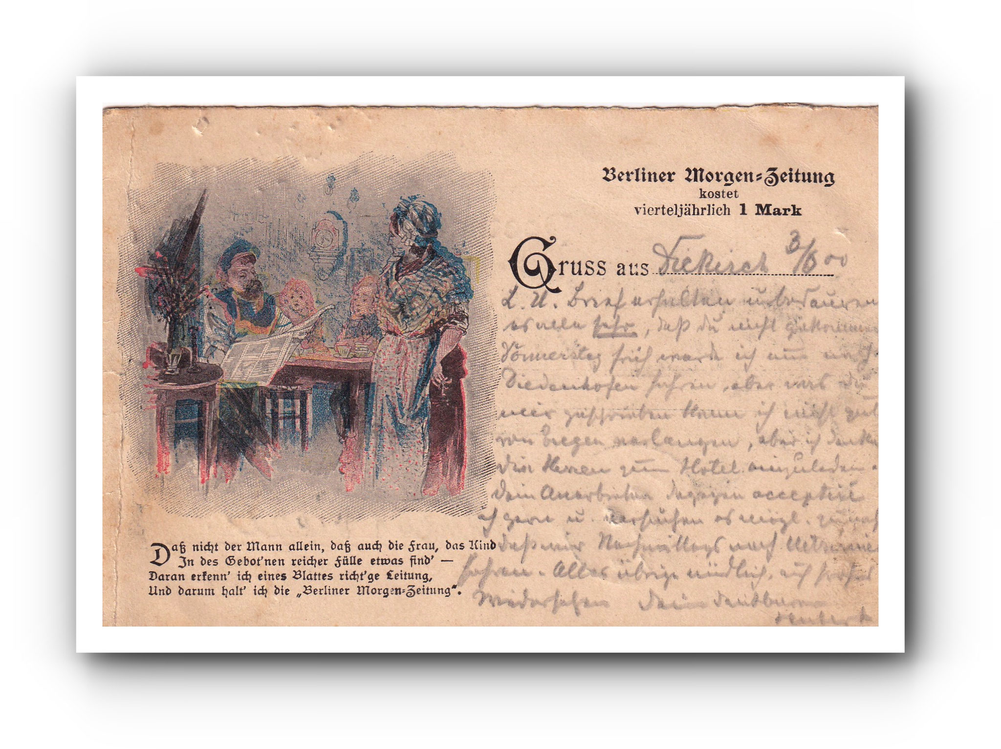 - Gruss aus DIEKIRCH - Berliner Morgen=Zeitung - 03.06.1900 -