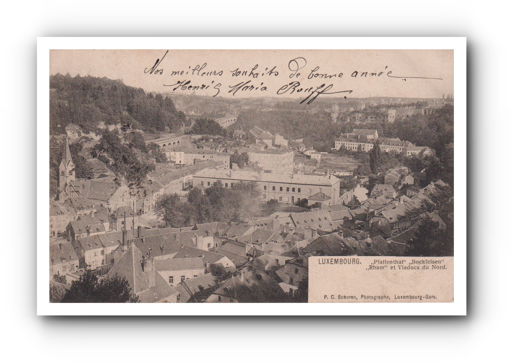 LUXEMBOURG - Pfaffenthal - Bockfelsen - Rham et Viaducs du Nord - 02.01.1905