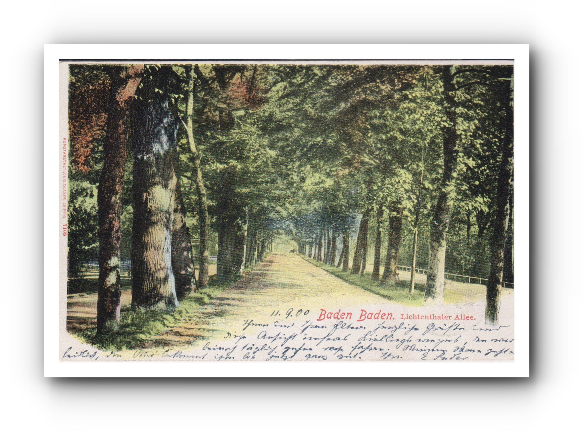 BADEN BADEN - Lichtenthaler Allee - 11.09.1900