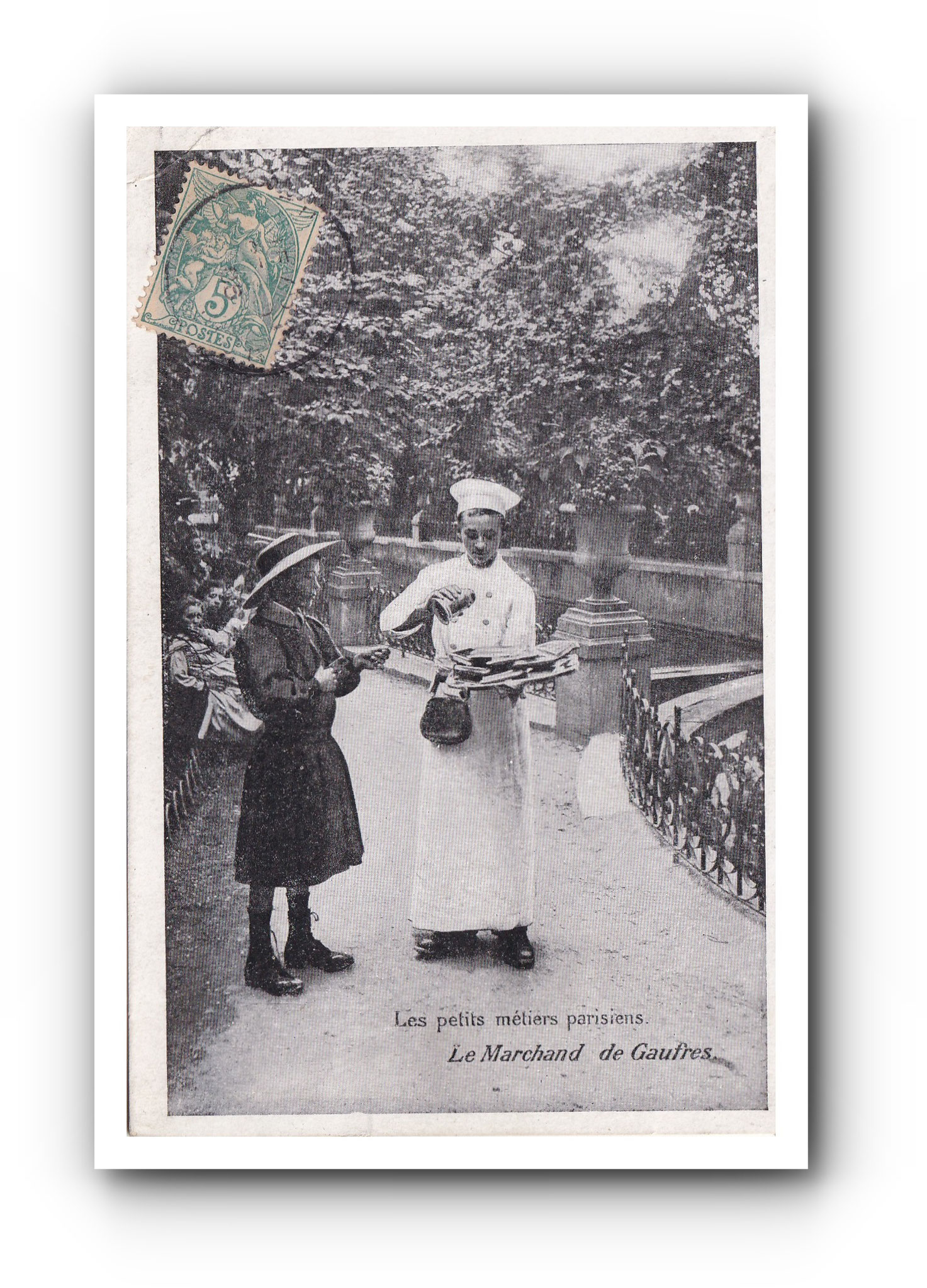 Le marchand de Gaufres - PARIS - 1904 - Der Waffelverkäufer - The wafer seller