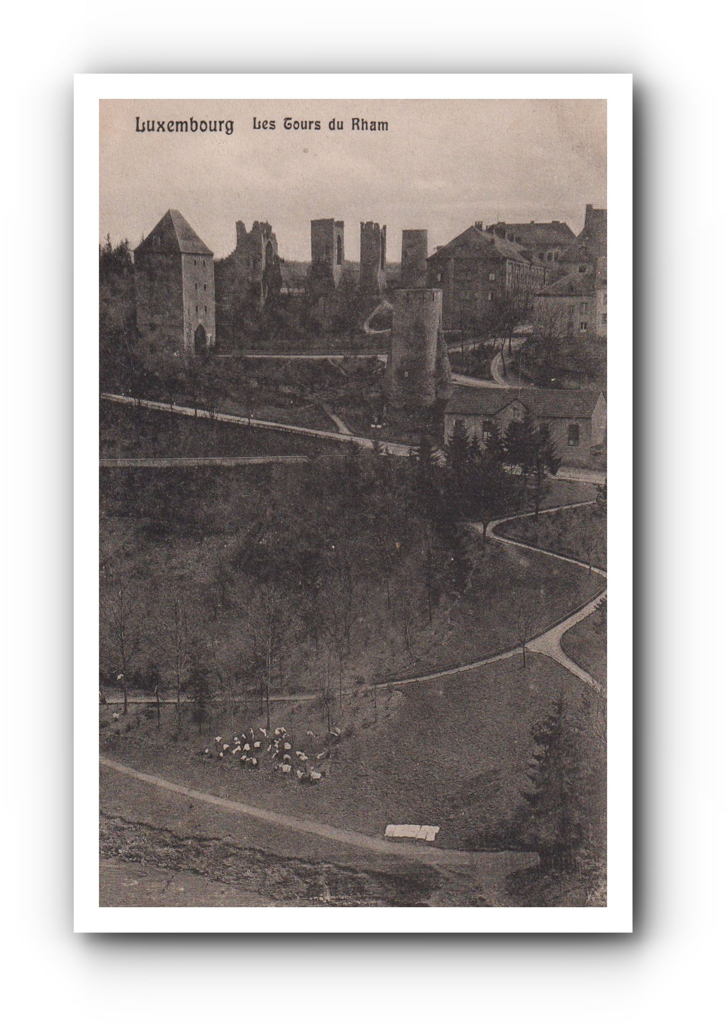 LUXEMBOURG - Les Tours du Rham - 02.01.1910