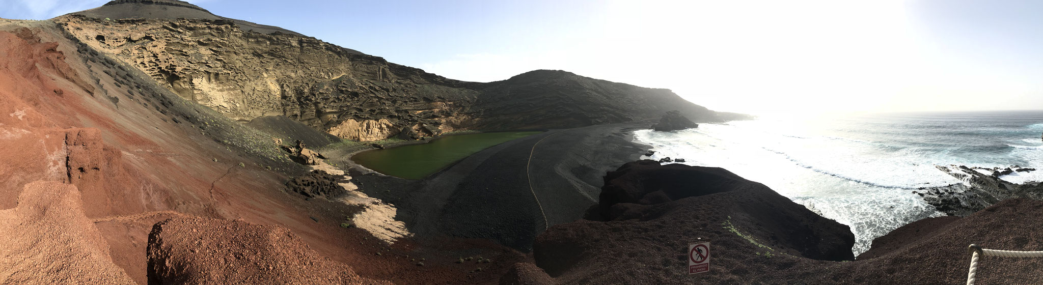 El Golfo Green Lagoon, Lanzarote, Spain (December 2018)