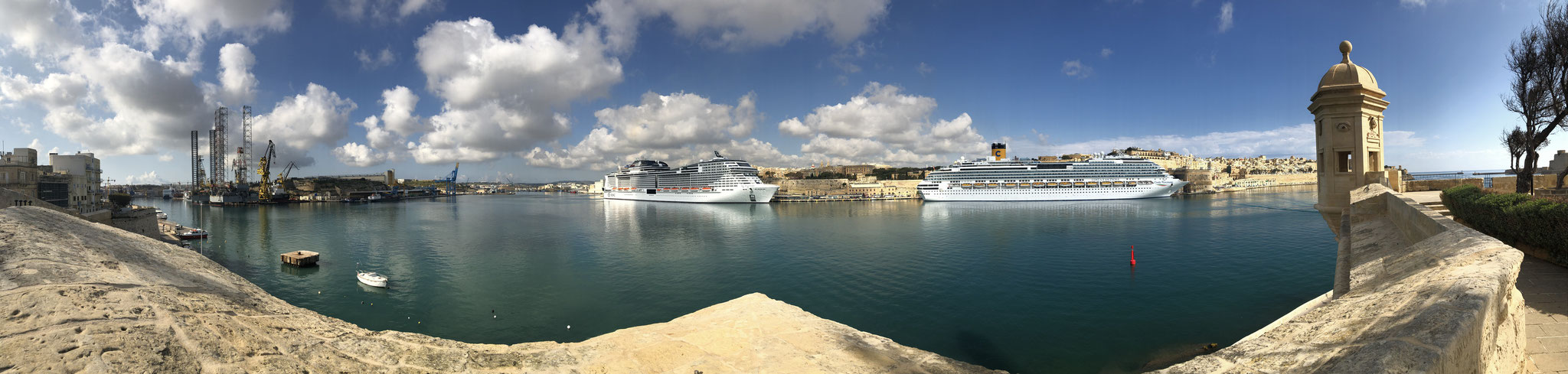 View to La Valetta, Malta (April 2019)