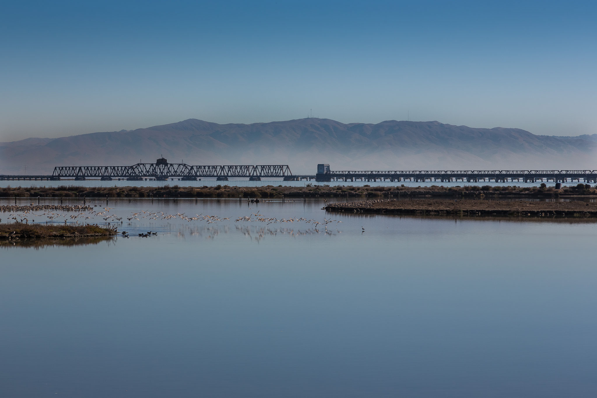 Dumbarton Rail Bridge (Fremont to Menlo Park), California, USA (2015)