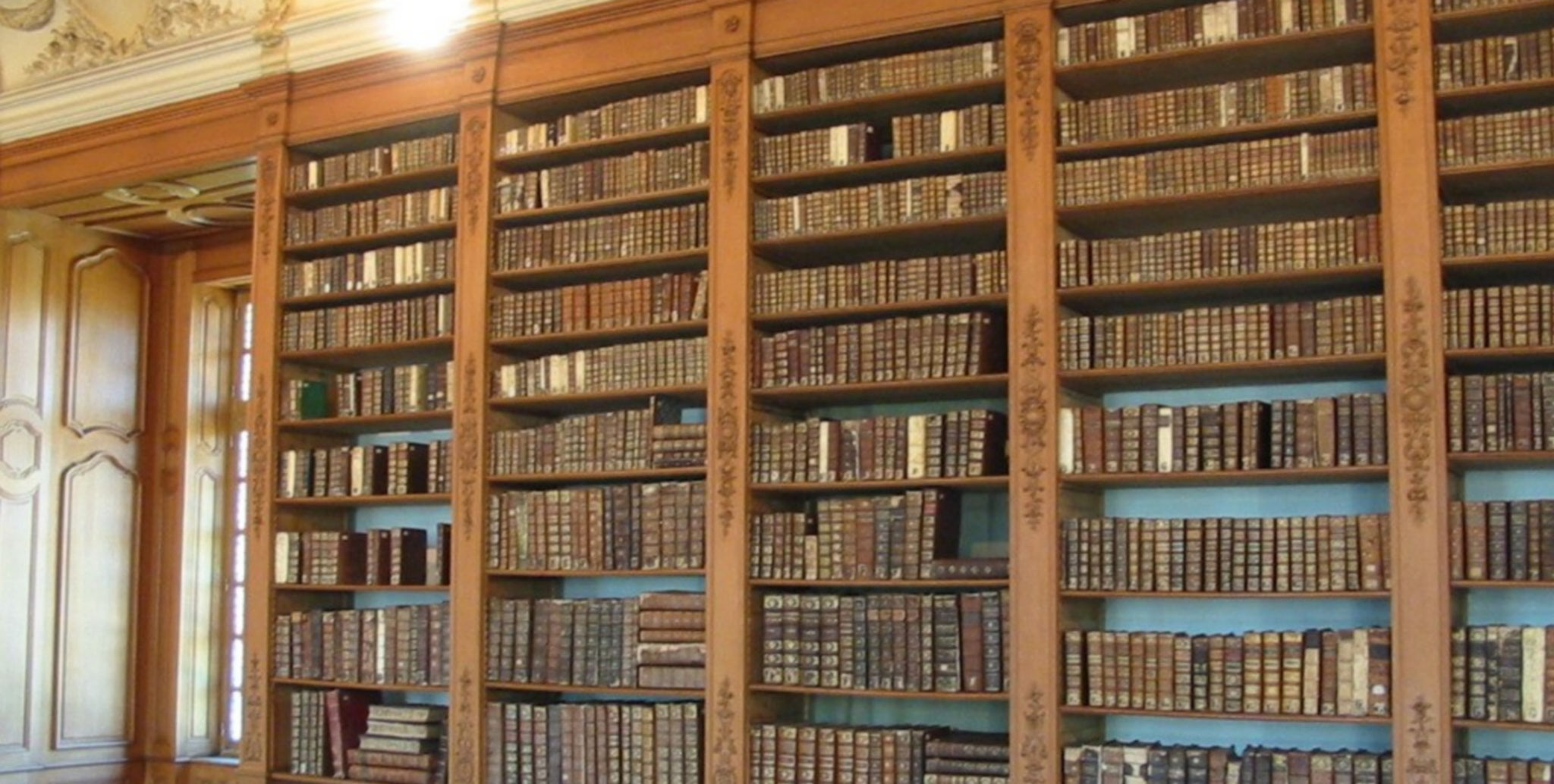 Regalwand mit Bücher