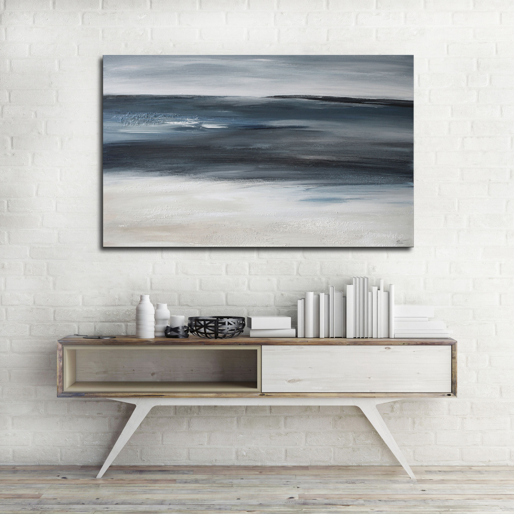 "Where The Ocean Meets The Sand" 50 x 80 cm