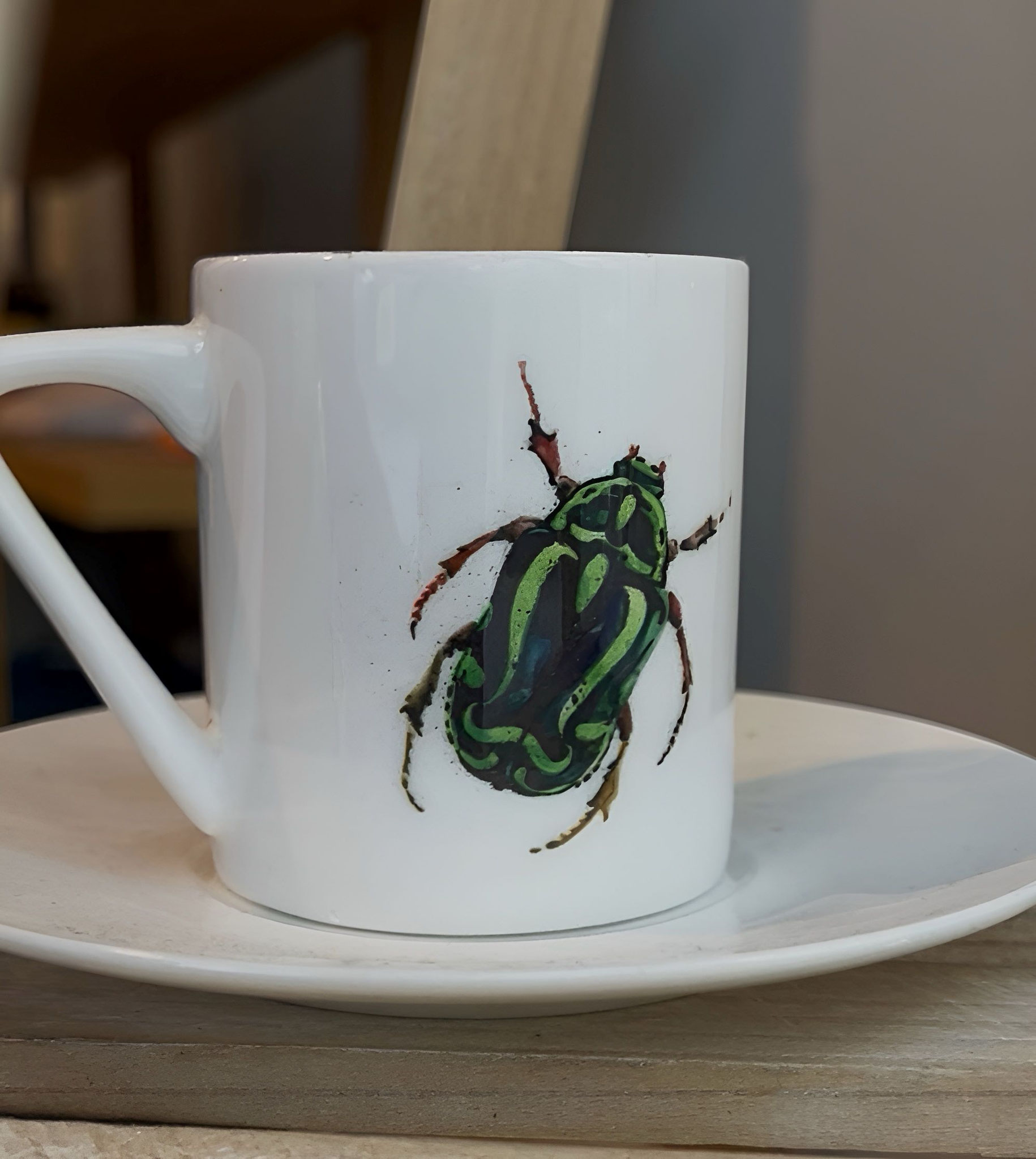 Espresso-Tasse mit "Käfer grün"