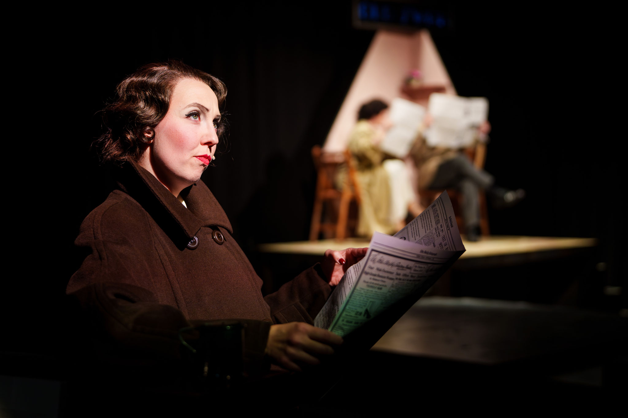 Marion Wulf als Agatha Christie in VERMISST! WAS GESCHAH MIT AGATHA CHRISTIE? © Clemens Heidrich