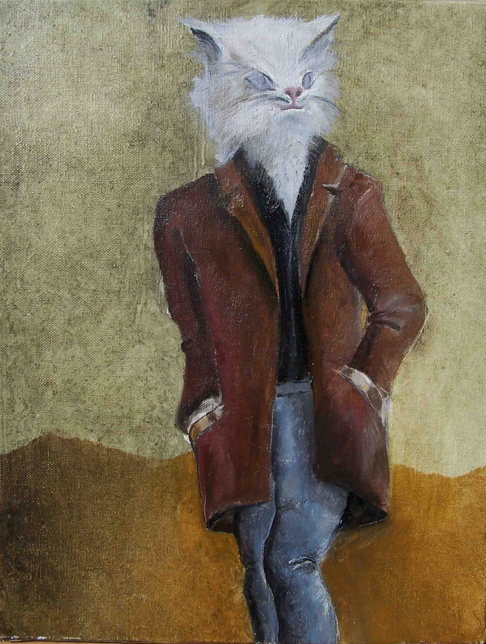 Félix ( huile sur toile ) 35 x 27 cm