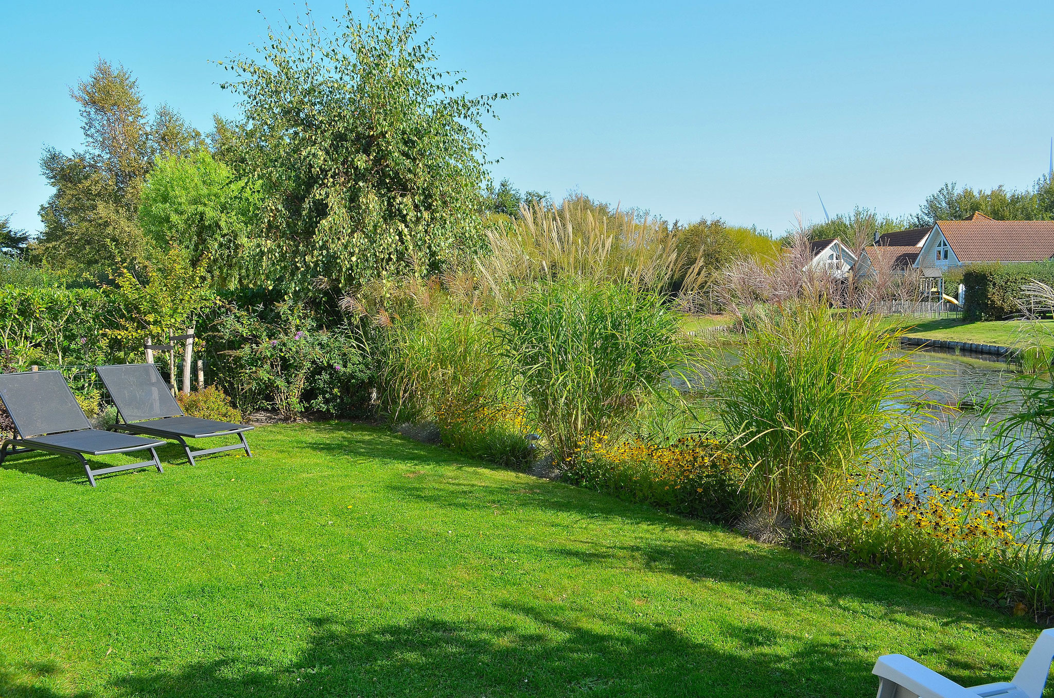 Komplett eingezäunter Garten