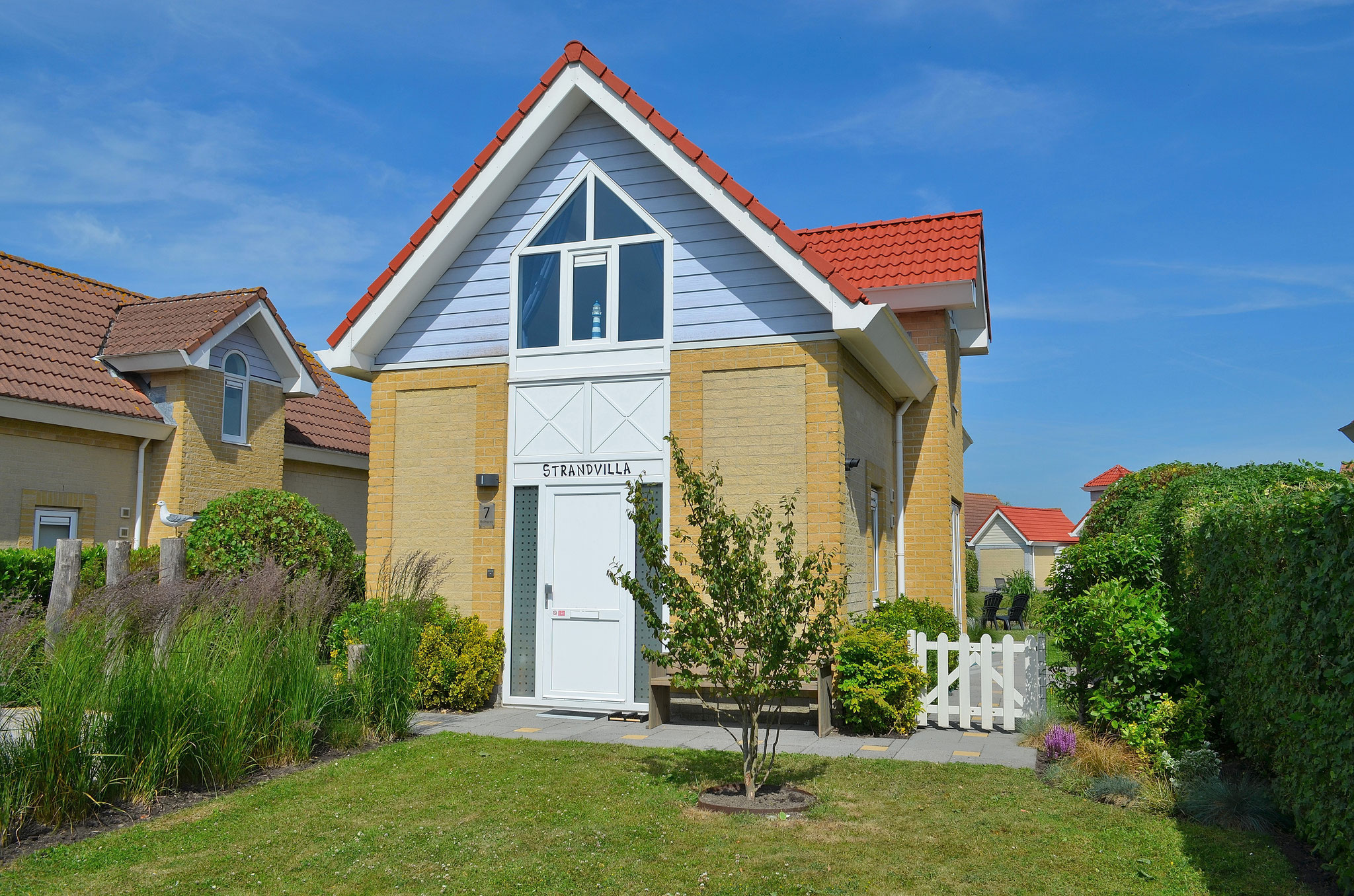 Vorderansicht Ferienhaus Strandvilla
