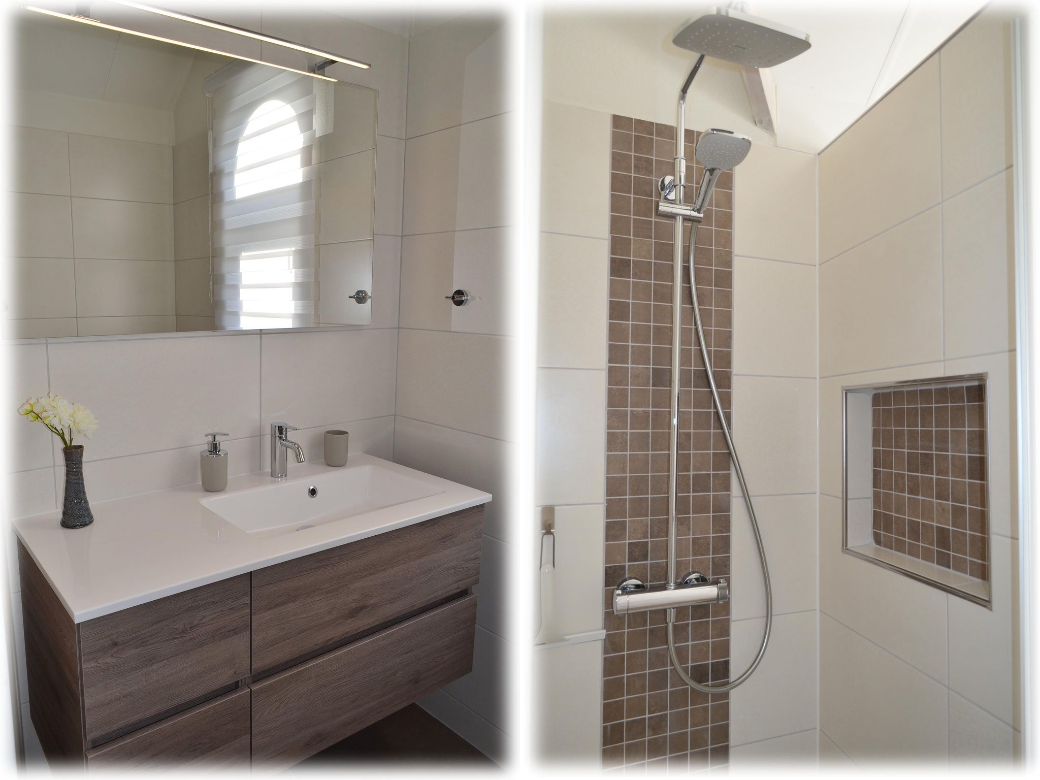 Neues Bad mit Regendusche