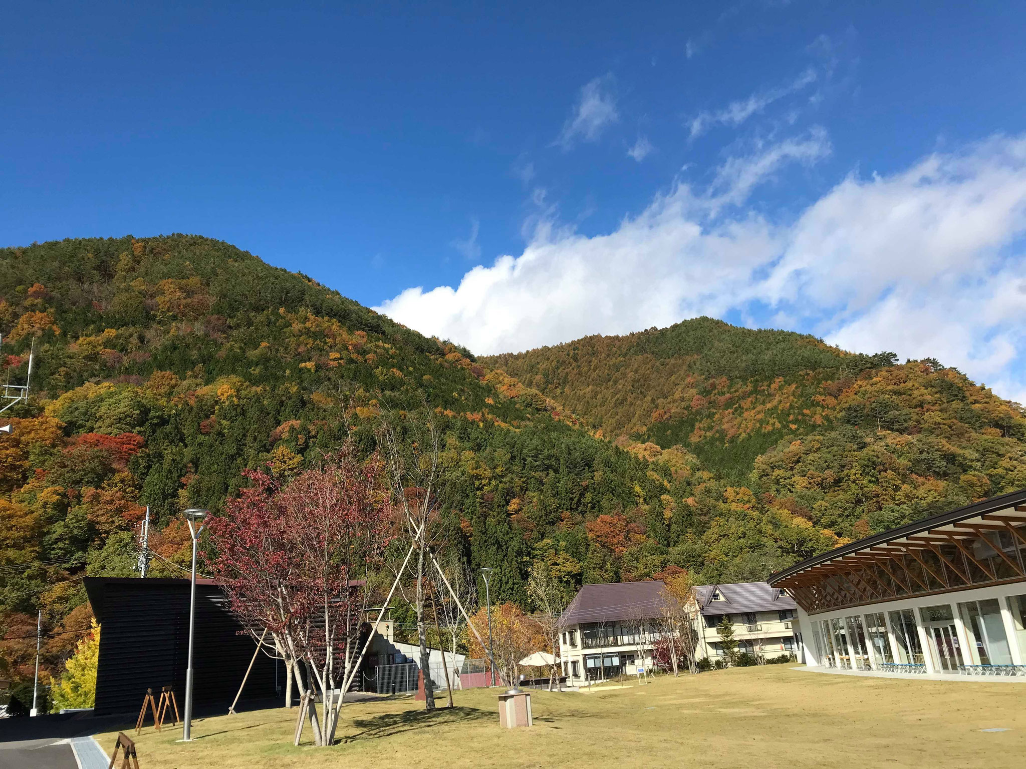 片品村道の駅から見える景色