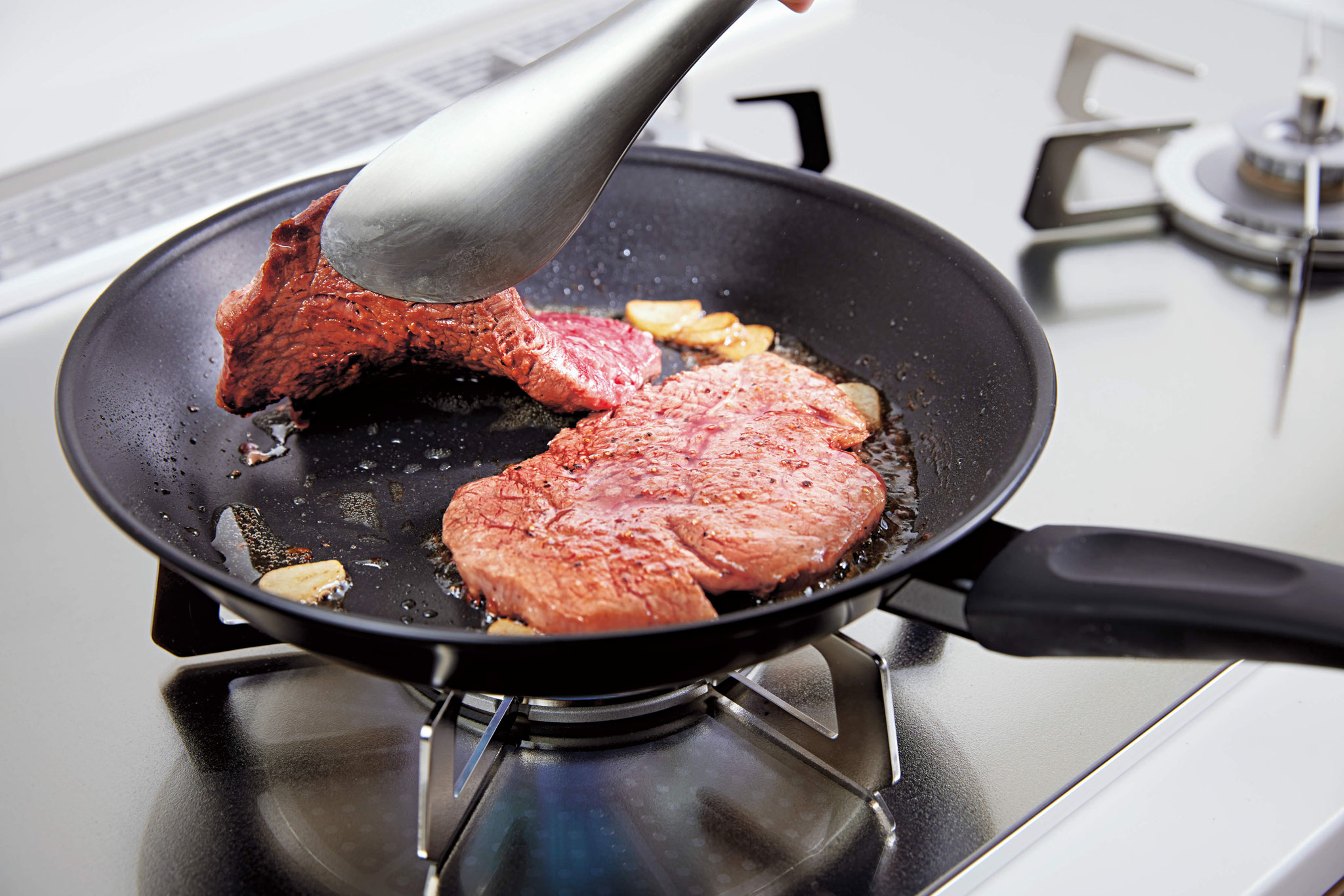 「焼きサポート」と見える温度で更にお料理が楽しく