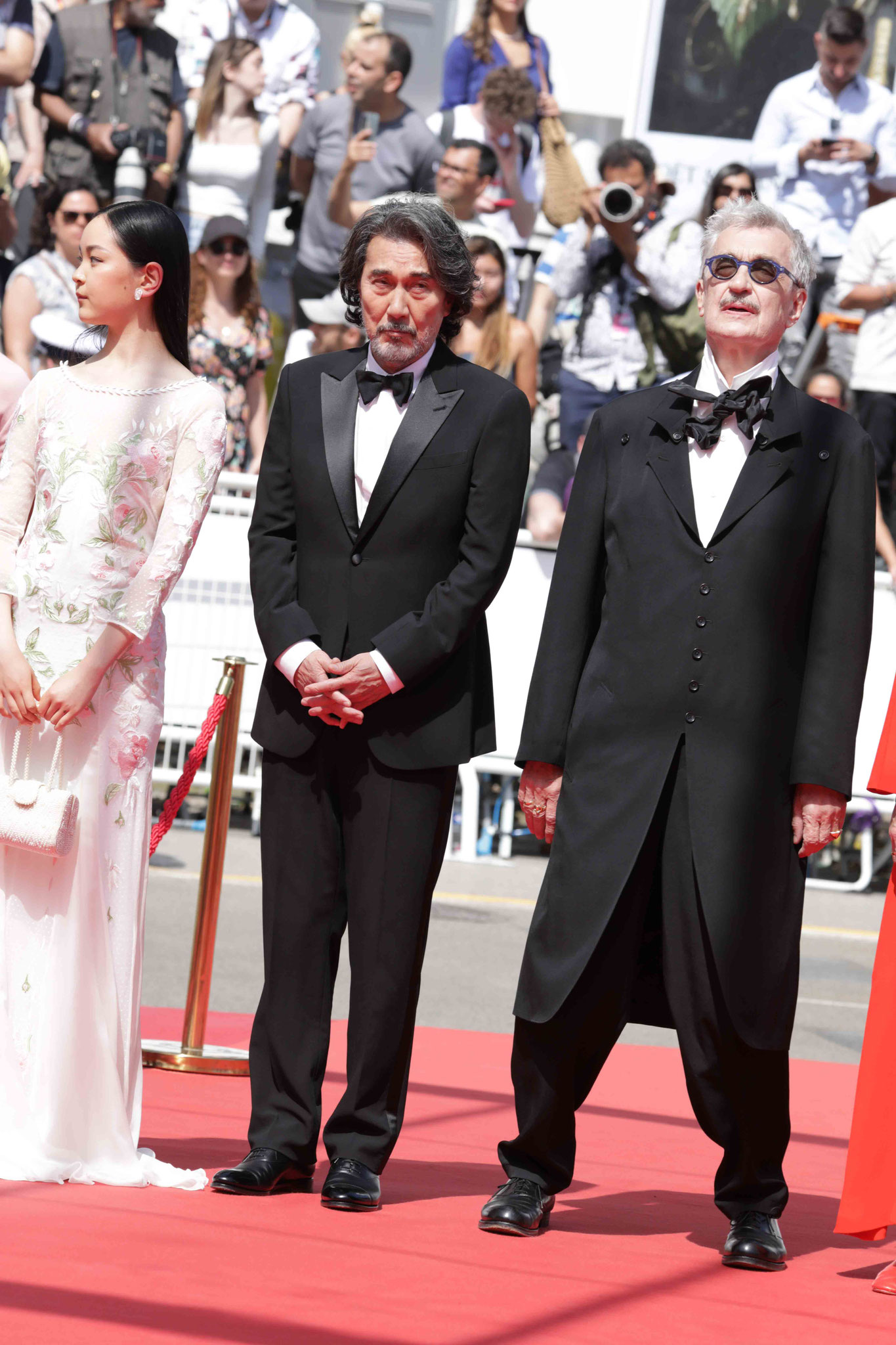 Arisa Nakano, Kōji Yakusho and Director Wim Wenders.