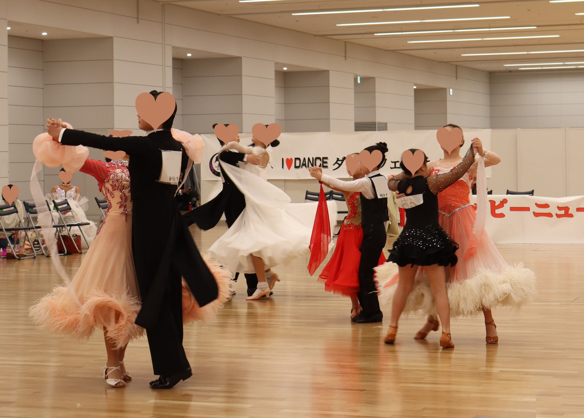 新品★スタンダード★スムース★社交ダンス★競技会★パーティー★水玉★リボン Happy New Year - 踊るタマダンｰ荻窪で社交ダンスを 今 認知症予防と