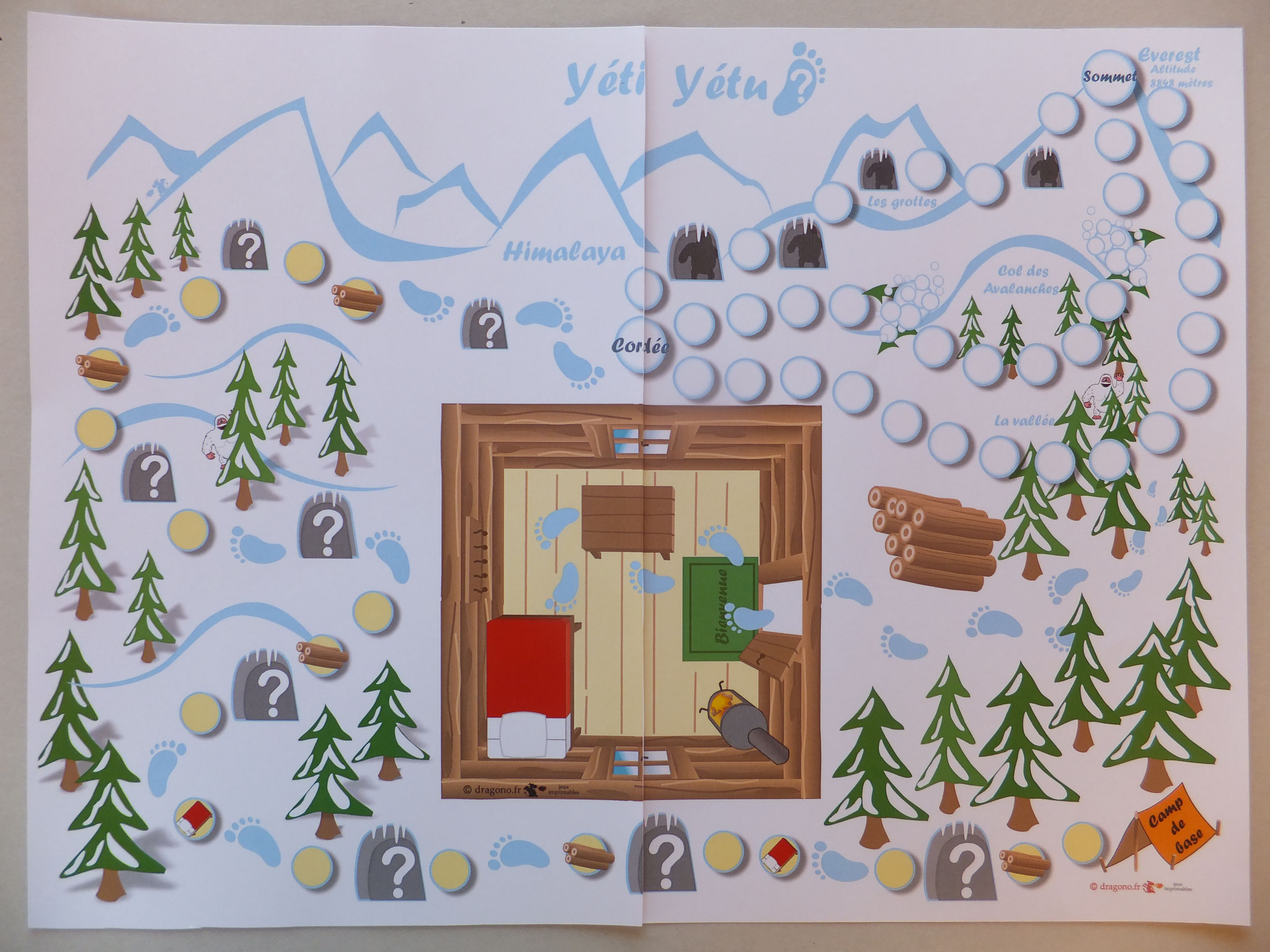 jeu de societe avec le yeti l abominable homme des neiges dragono fr