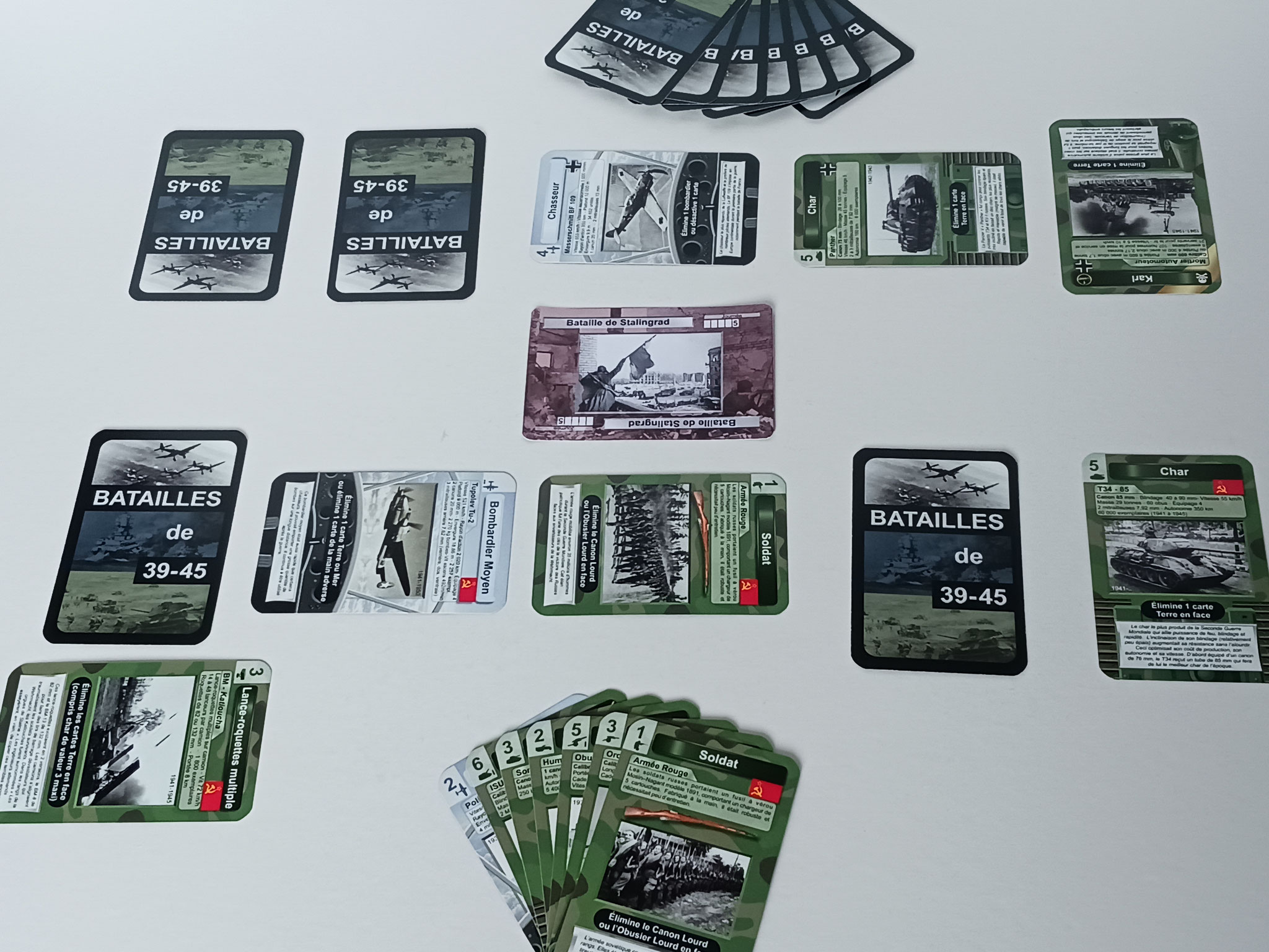 Batailles de 39-45 - Jeux de cartes personnalises