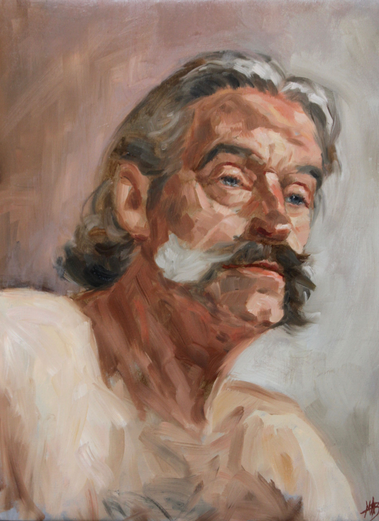 "Gilles", huile sur toile, 35/27 cm, 2017