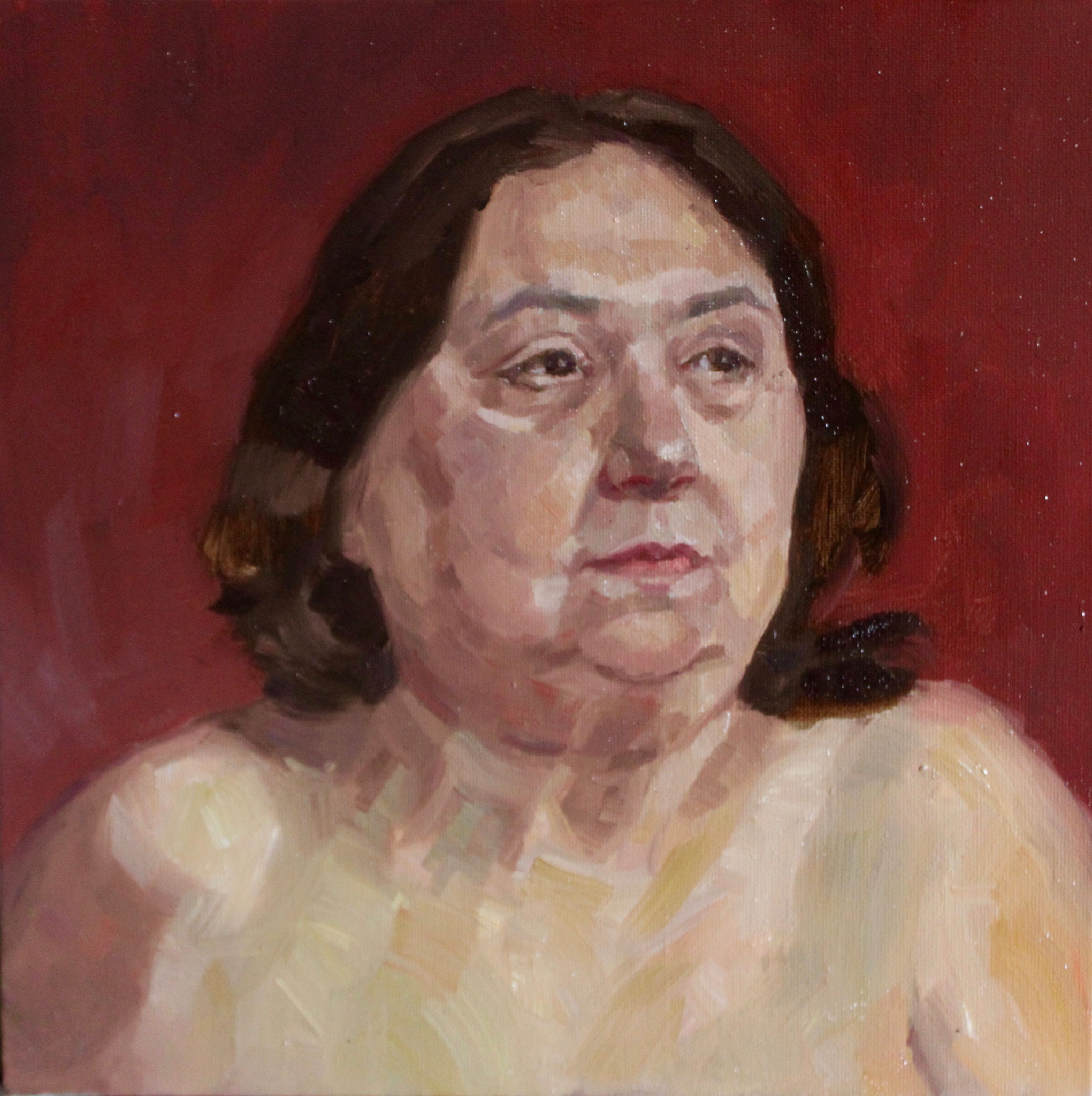 "Sorraya", huile sur toile, 30/30 cm, 2017