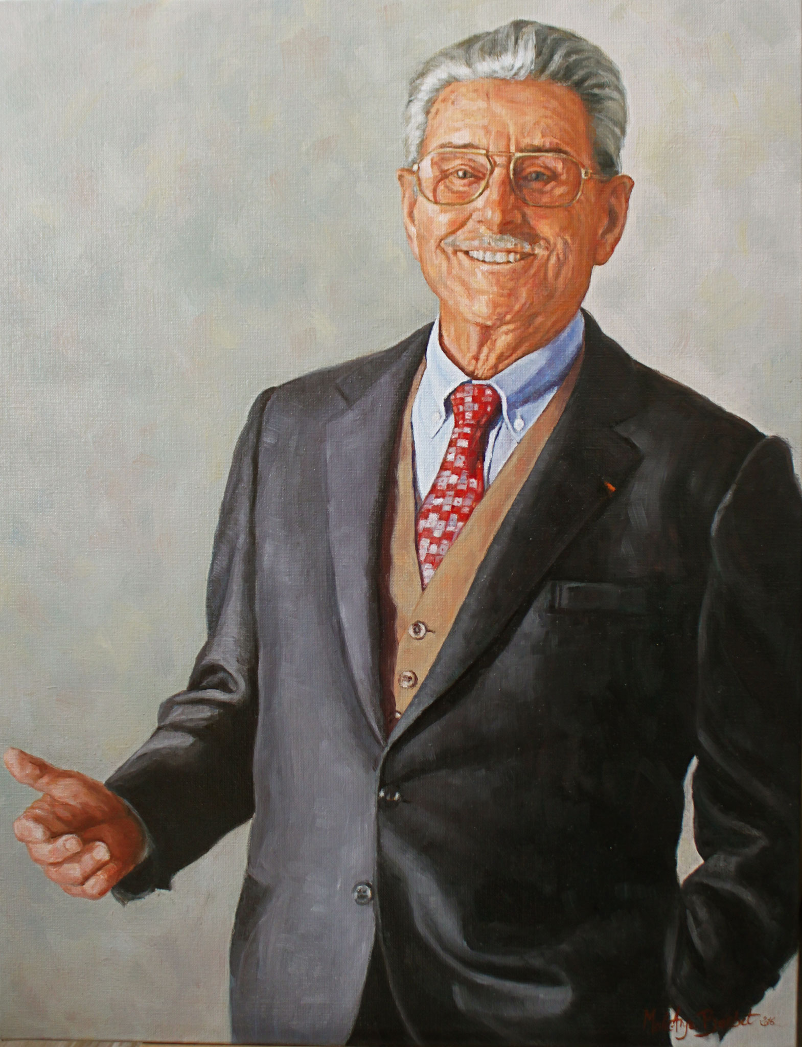 "Michel Bernier", huile sur toile, 65/54 cm, 2016