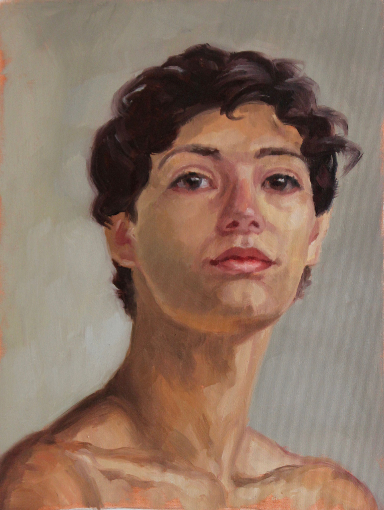 "Cyrielle", huile sur toile, 41/27 cm, 2017