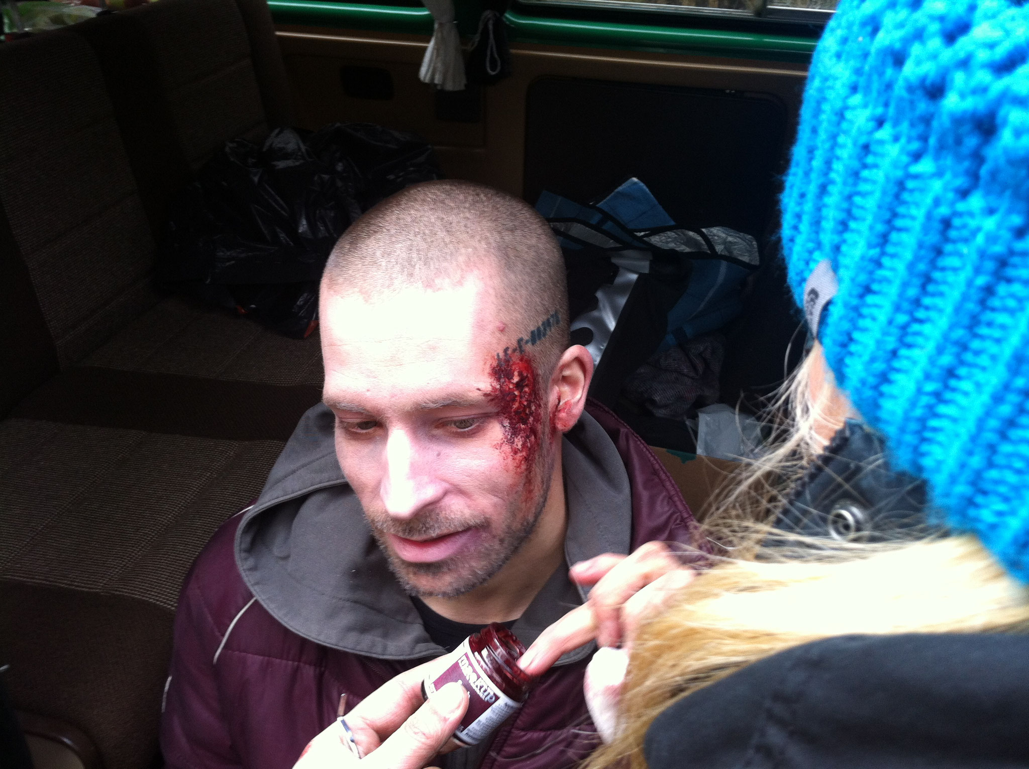 Gunshot wound on the set of "The Rising"