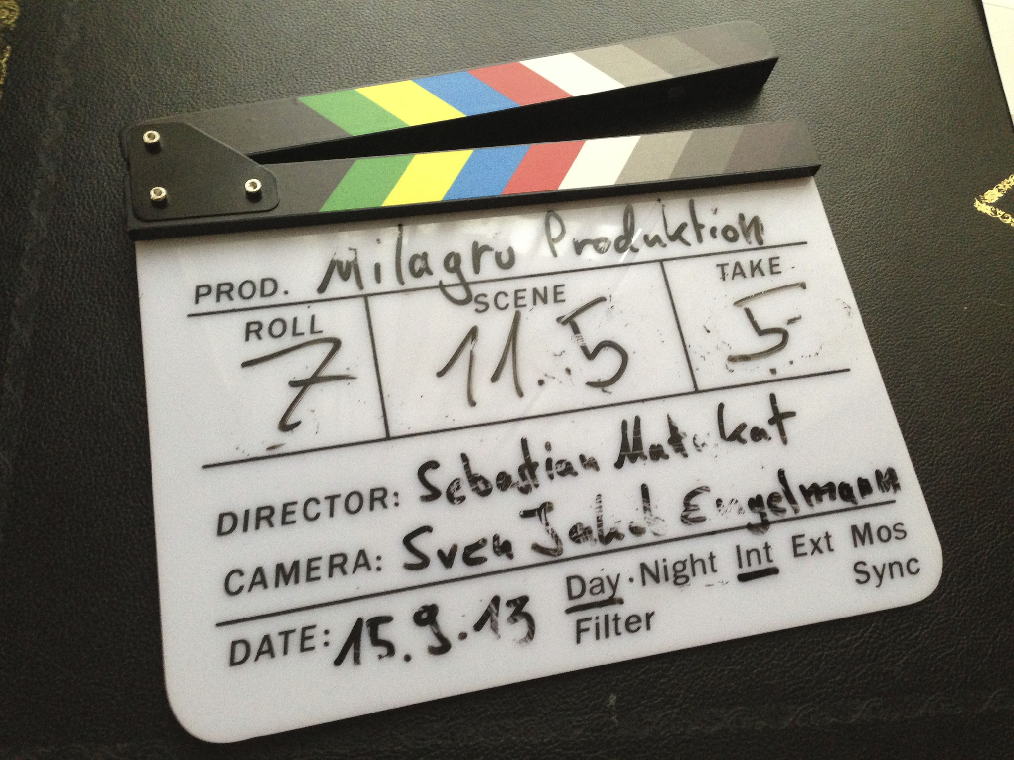 milagro production clapperboard