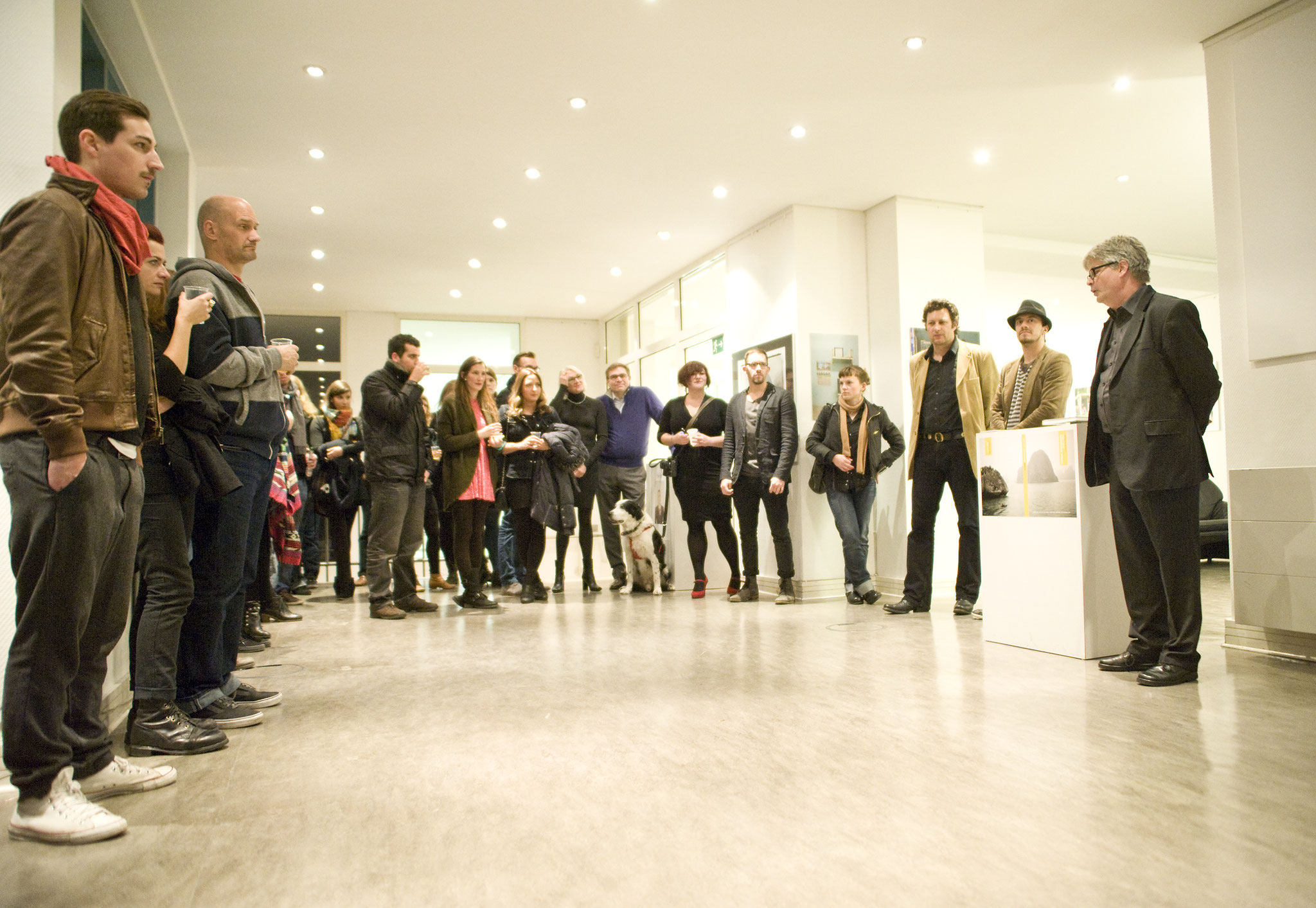 Exhibition in btk. Lighter than Orange-Project, Bernburger Street, 2014 EMOP
