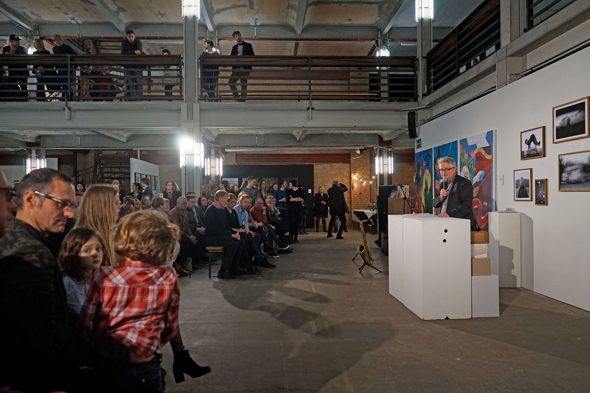 Opening Bachelor exhibition Kaleidoskop, 03/2017 Kuehlhaus Berlin