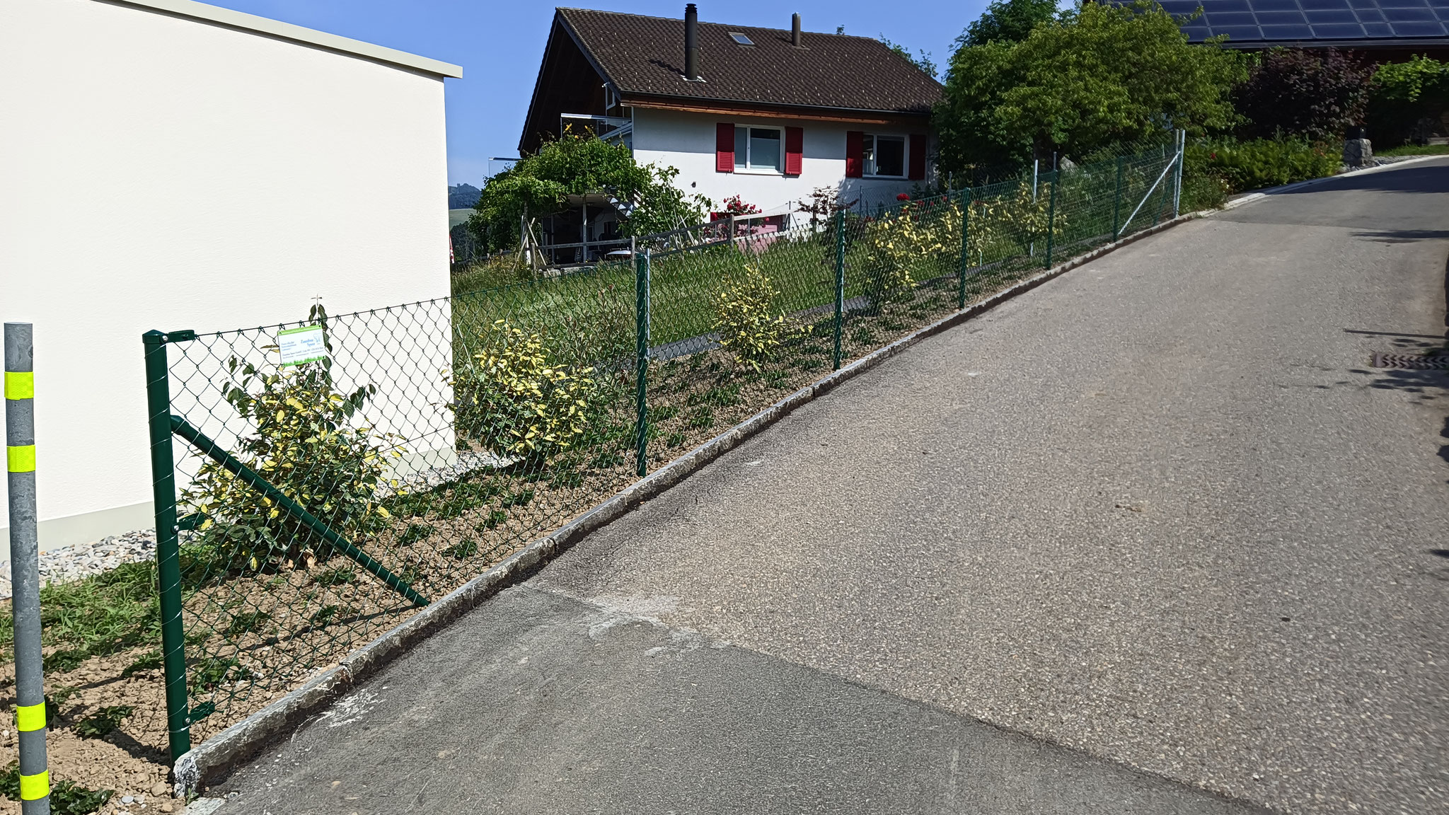 Diagonalgeflecht grün beschichtet