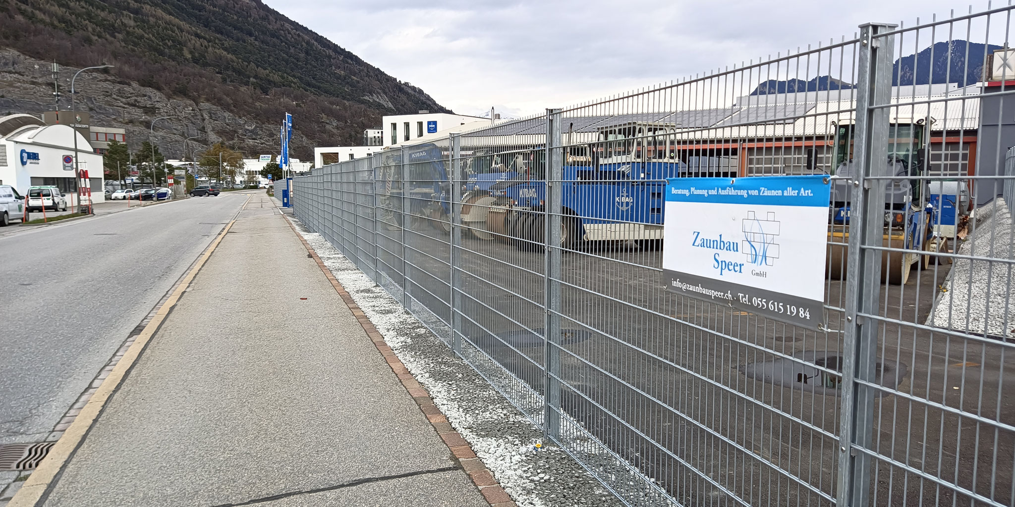 Industriezaun Doppelstabmatten verzinkt