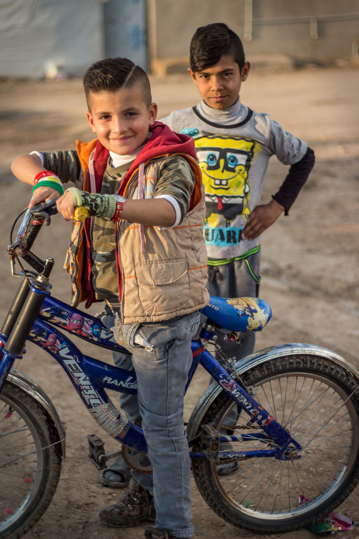 Syrian children in the refugee camp Domiz in Kurdistan/Iraq. March 2017. 