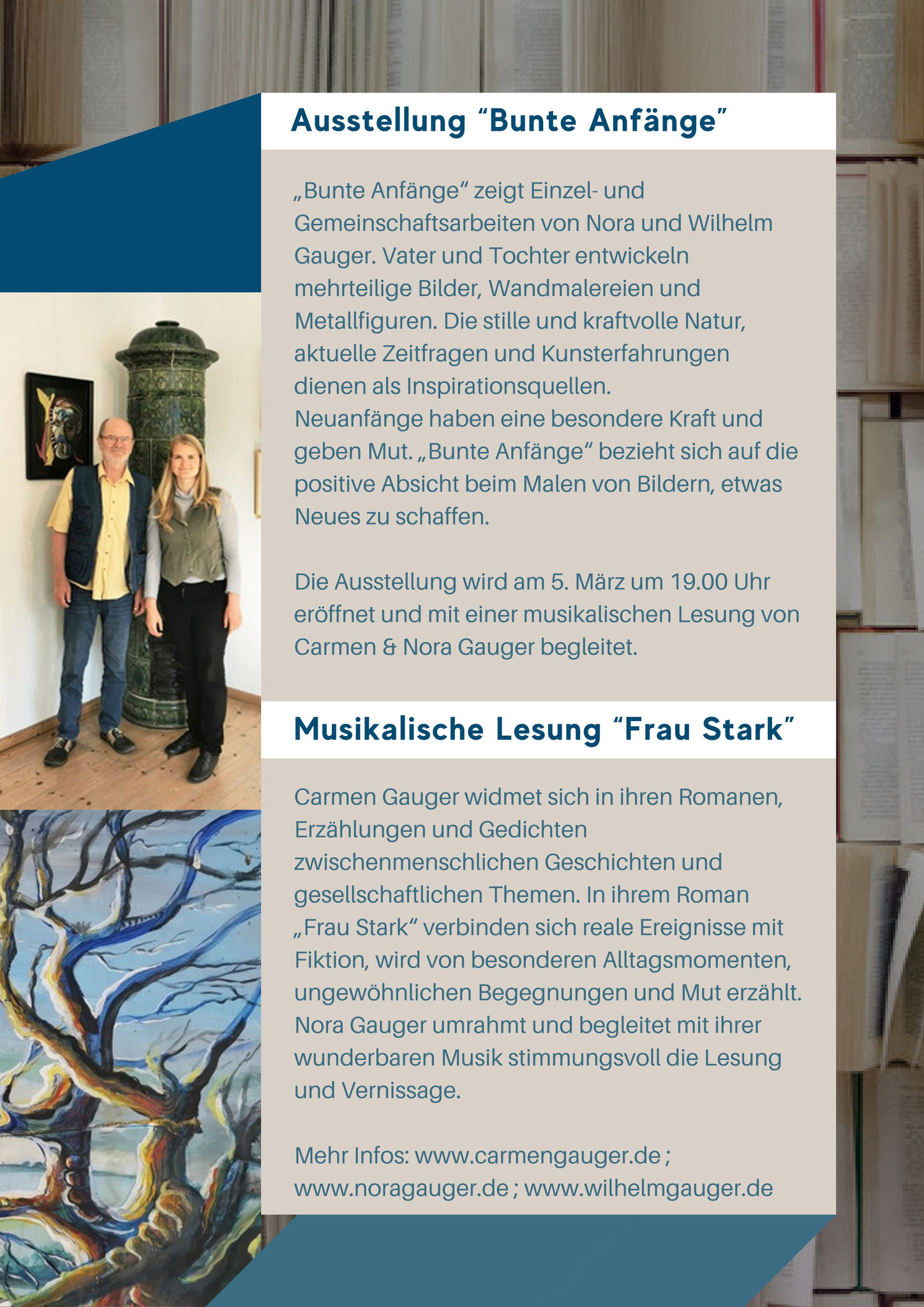 Ausstellung und Lesung in MV - Stadtbibliothek Malchin
