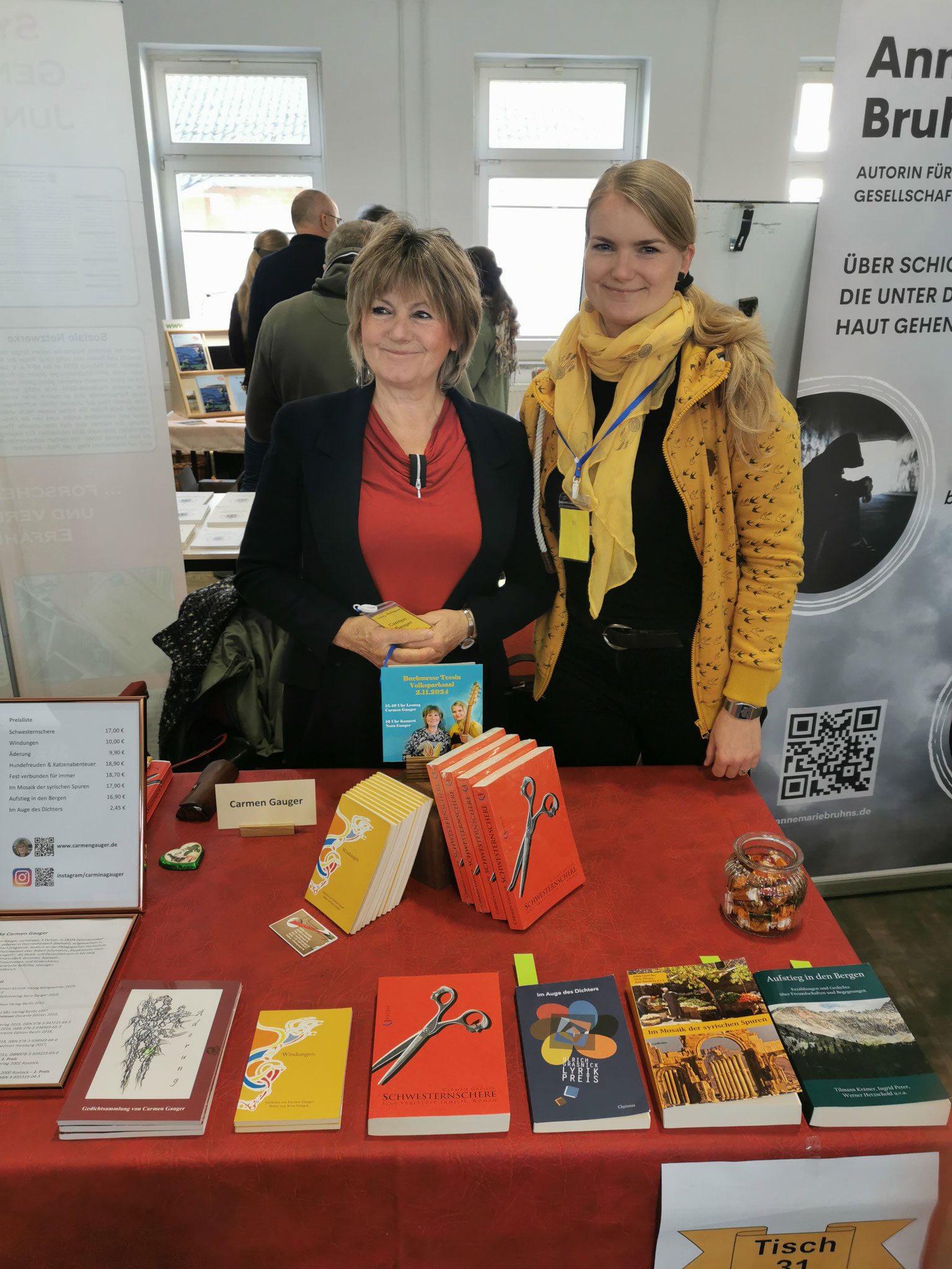 mit Carmen Gauger bei der Buchmesse