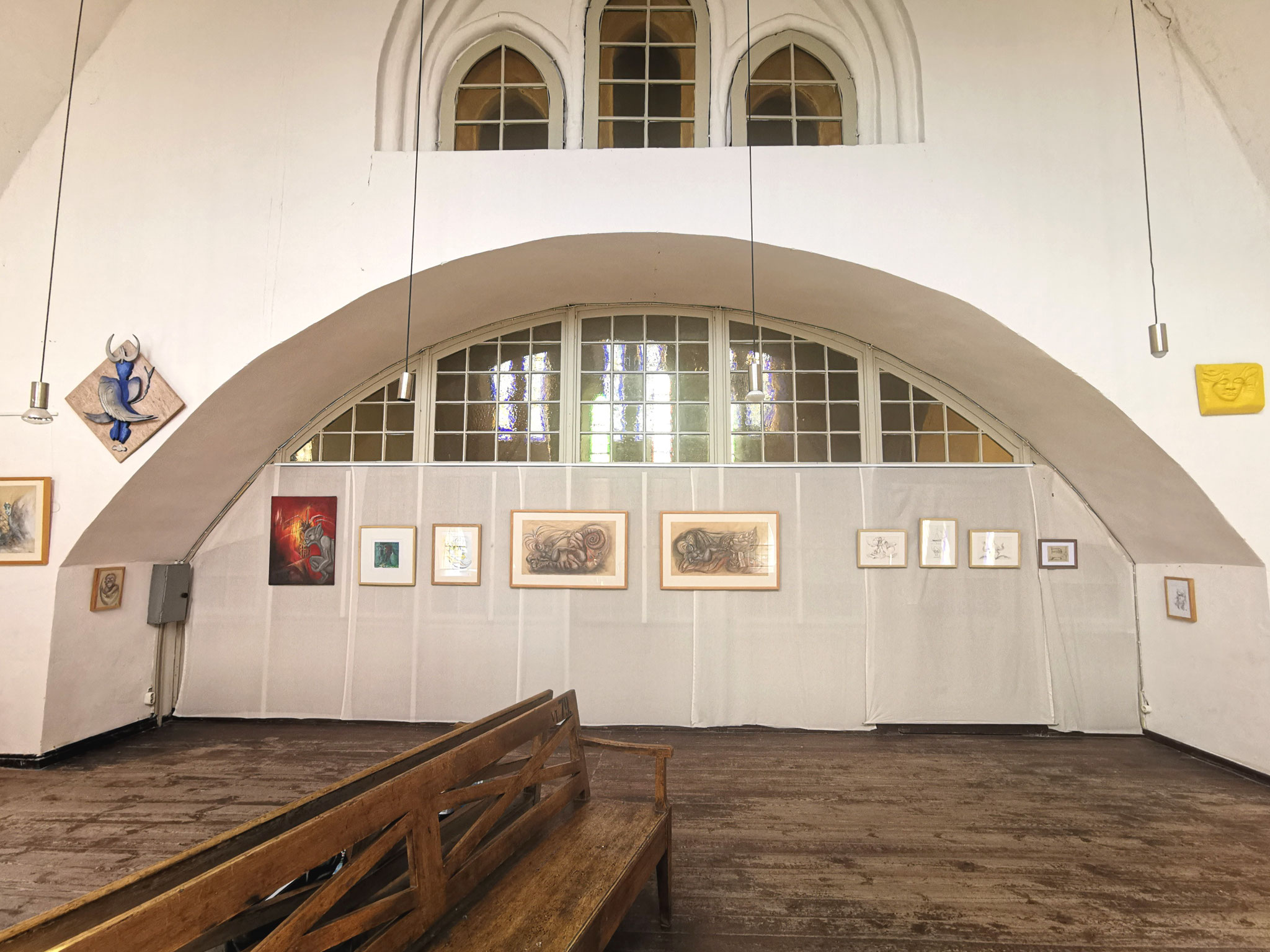 Ausstellung Winterkirche Schwaan August 2023