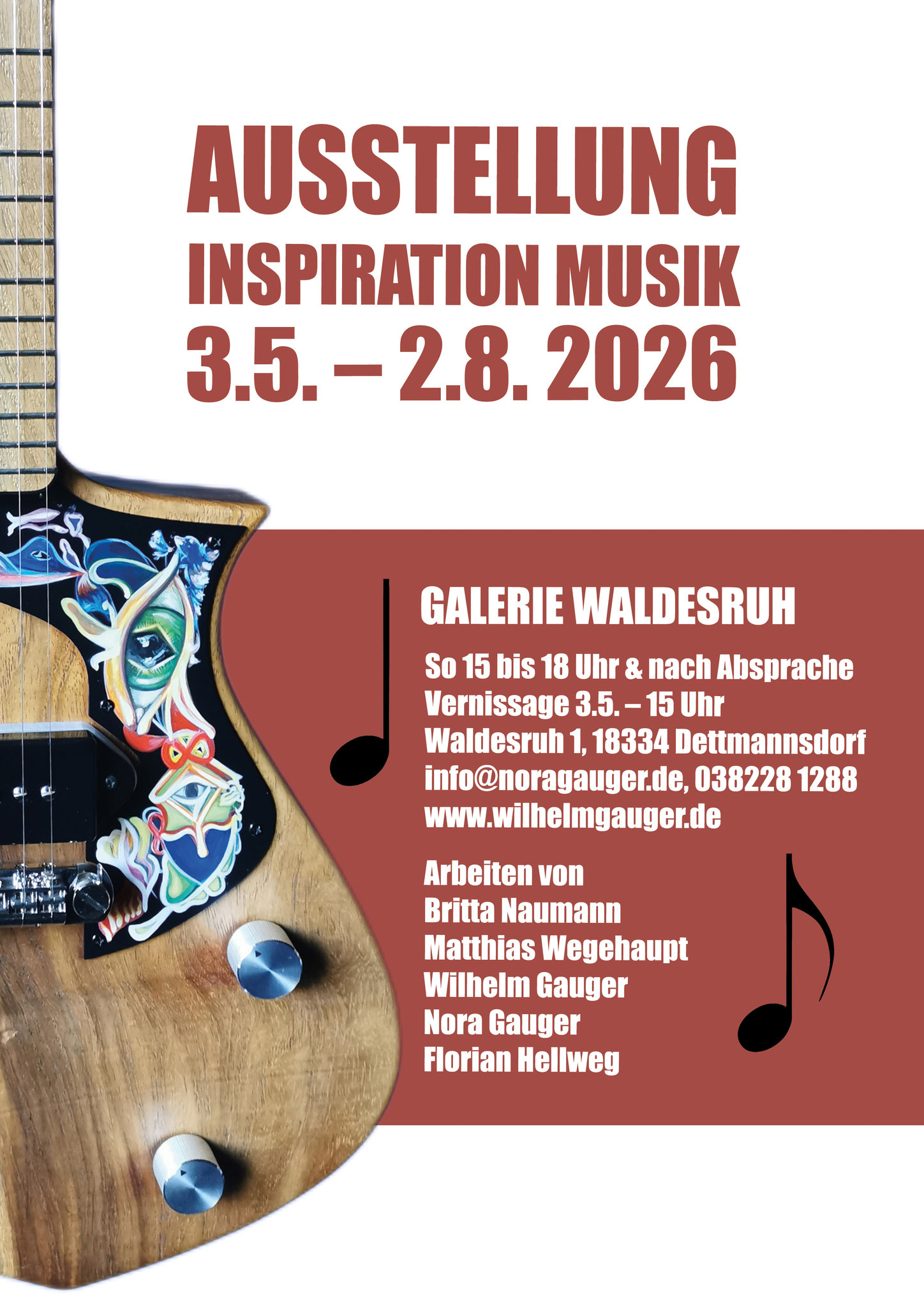 Inspiration Musik - Ausstellung Galerie Waldesruh MV